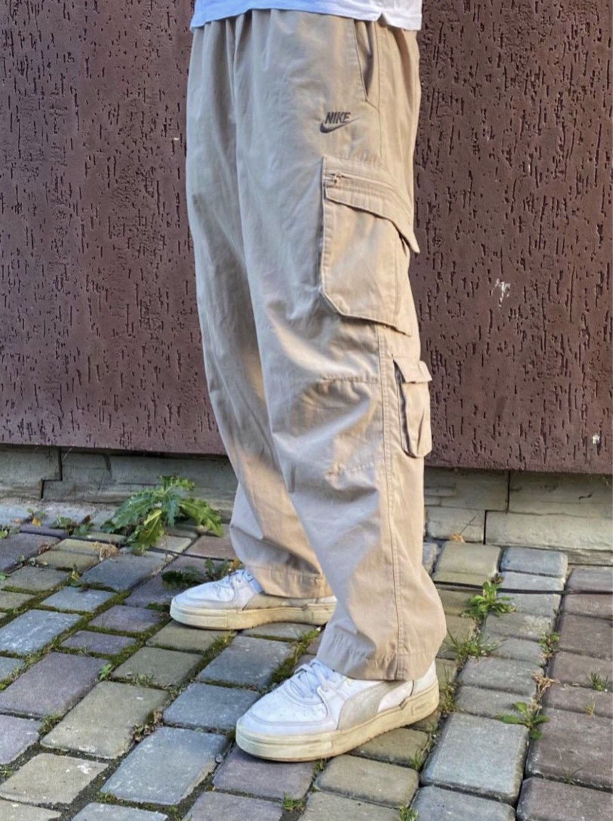 Pre-owned Nike X Vintage Nike Cargo Pants Multipocket Khaki Travis Scott |  ModeSens