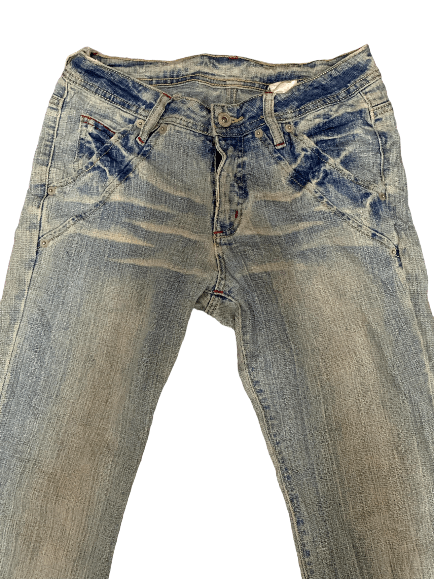 Japanese Brand Vintage Japanese Brand Acid Wash Style Flare Jeans Size US 28 / EU 44 - 5 Thumbnail