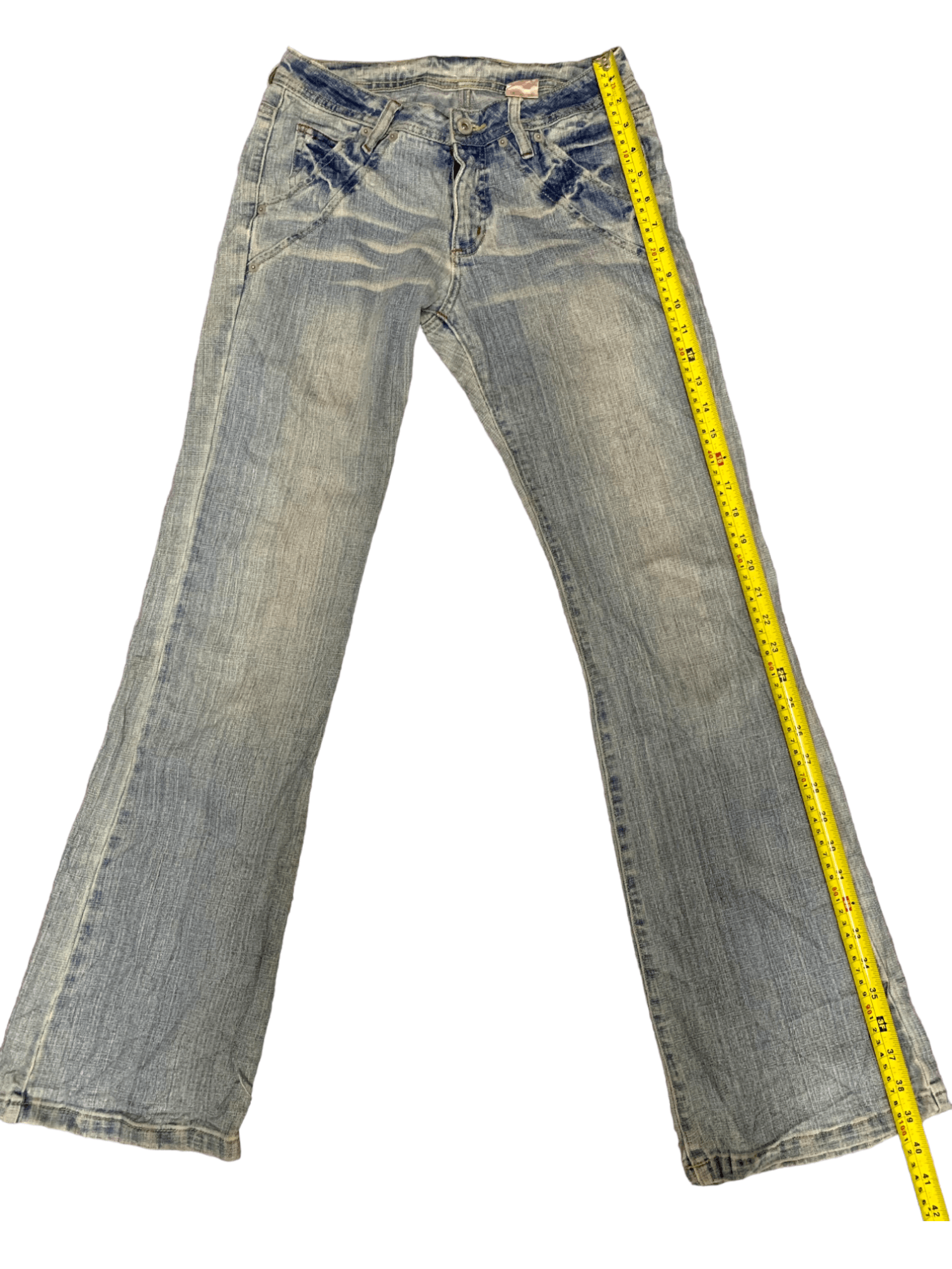 Japanese Brand Vintage Japanese Brand Acid Wash Style Flare Jeans Size US 28 / EU 44 - 9 Thumbnail