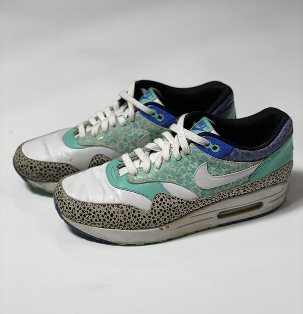 Nike 2009 Nike Air Max 1 Premium SP Safari White Blue Mint Grailed