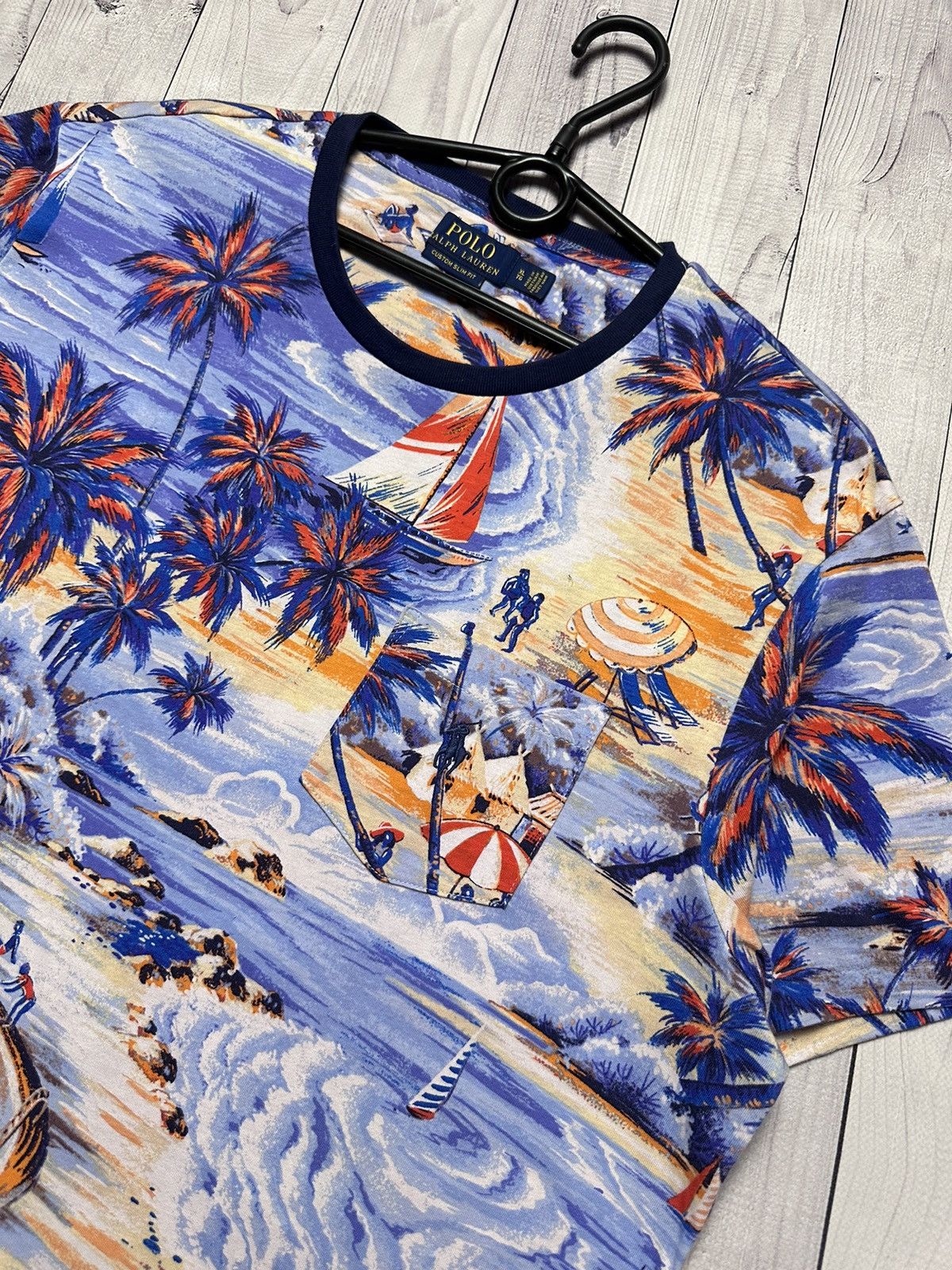Polo Ralph Lauren × Ralph Lauren Polo Ralph Lauren crazy Hawaii tee pocket logo size XL Size US XL / EU 56 / 4 - 2 Thumbnail