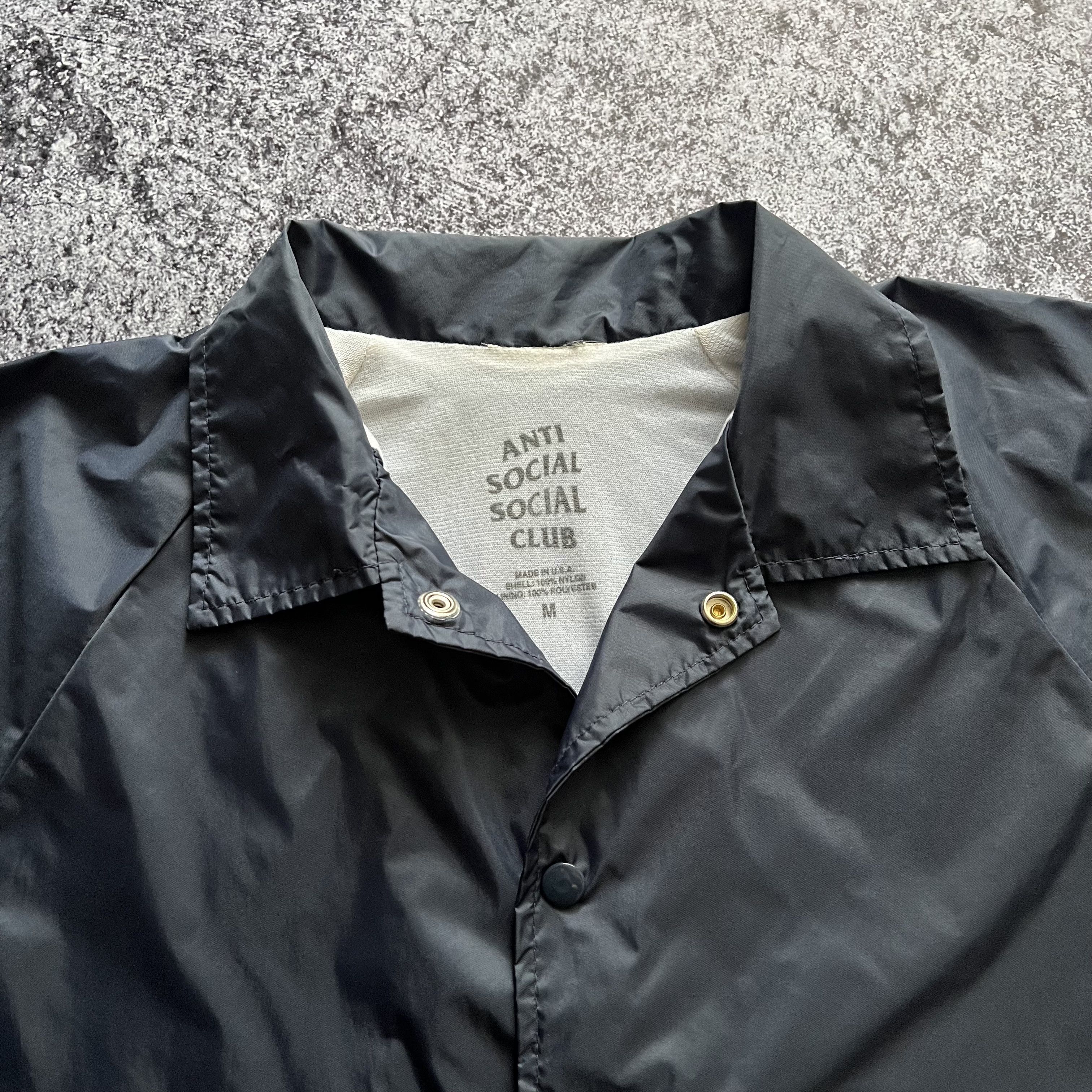 Anti Social Social Club Anti Social Social Club Coaches Jacket Big Logo Size M Size US M / EU 48-50 / 2 - 6 Thumbnail