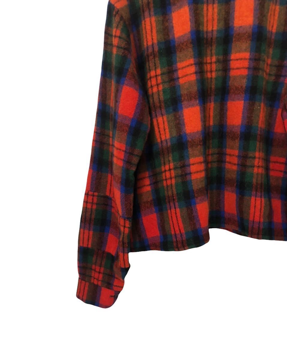 Japanese Brand Vintage Wrightson Half Zipper Plaid Wool Jacket Size US M / EU 48-50 / 2 - 7 Thumbnail