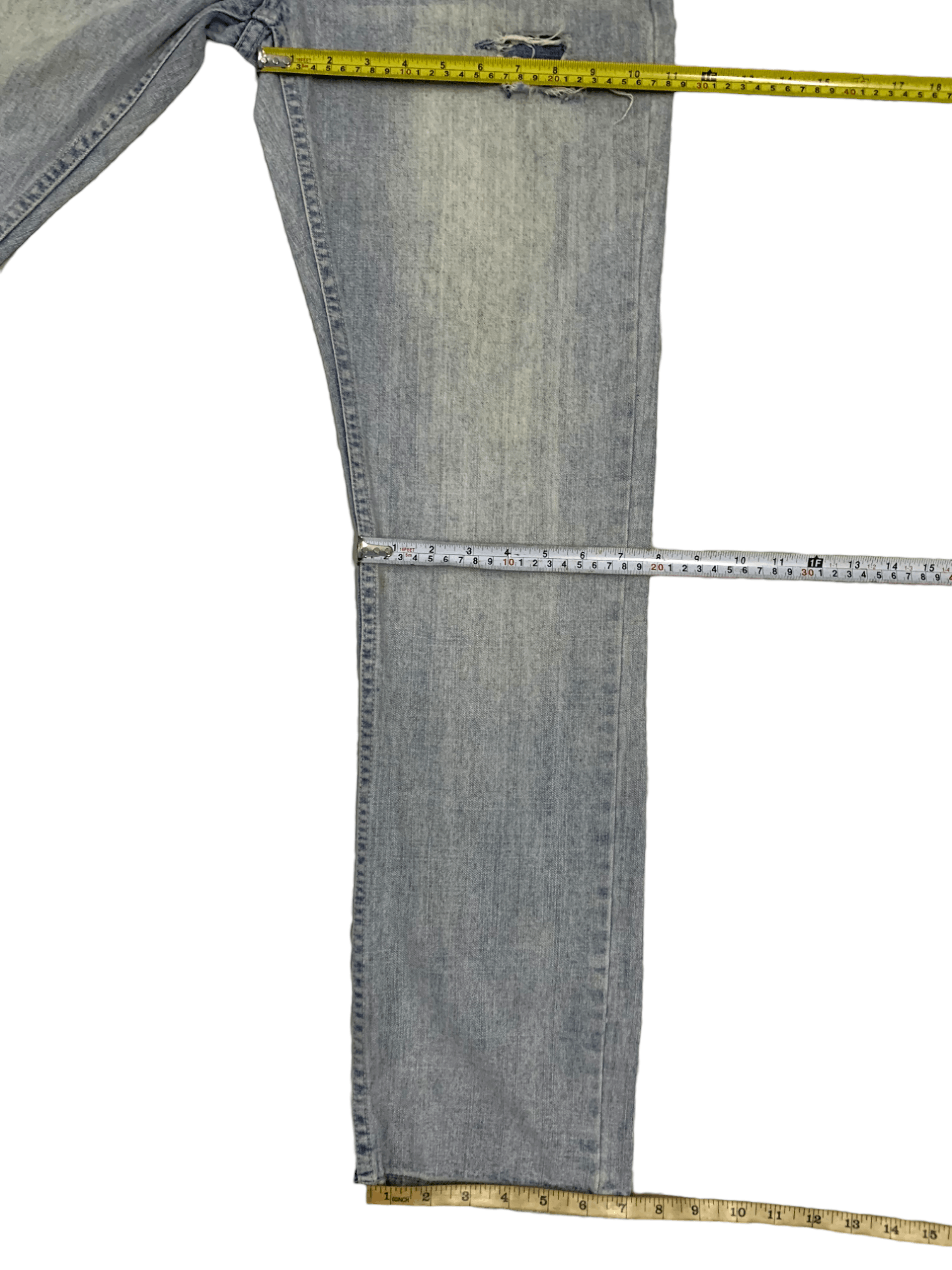 VonZipper SALES 🔥 Vintage Von Zipper Faded Wash Distressed Jeans Size US 33 - 17 Thumbnail