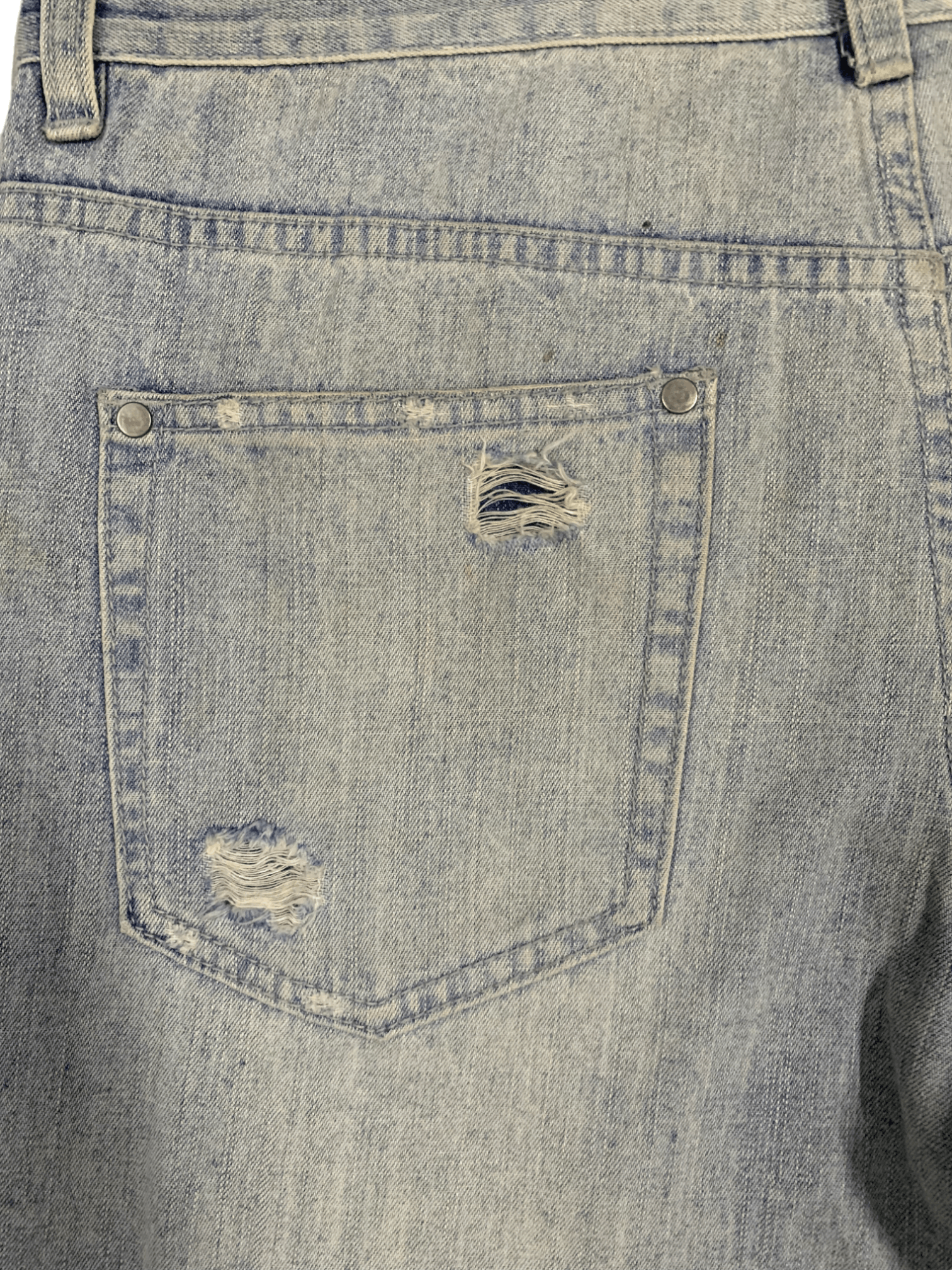 VonZipper SALES 🔥 Vintage Von Zipper Faded Wash Distressed Jeans Size US 33 - 12 Thumbnail