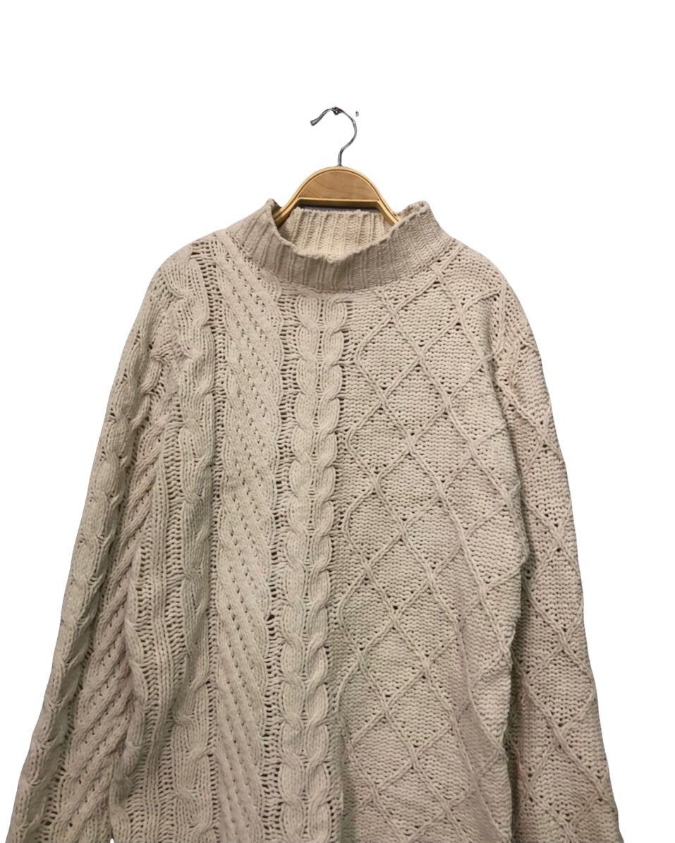 Aran Isles Knitwear Vintage Back Number KnitwearSweater Jumper Size US L / EU 52-54 / 3 - 4 Thumbnail