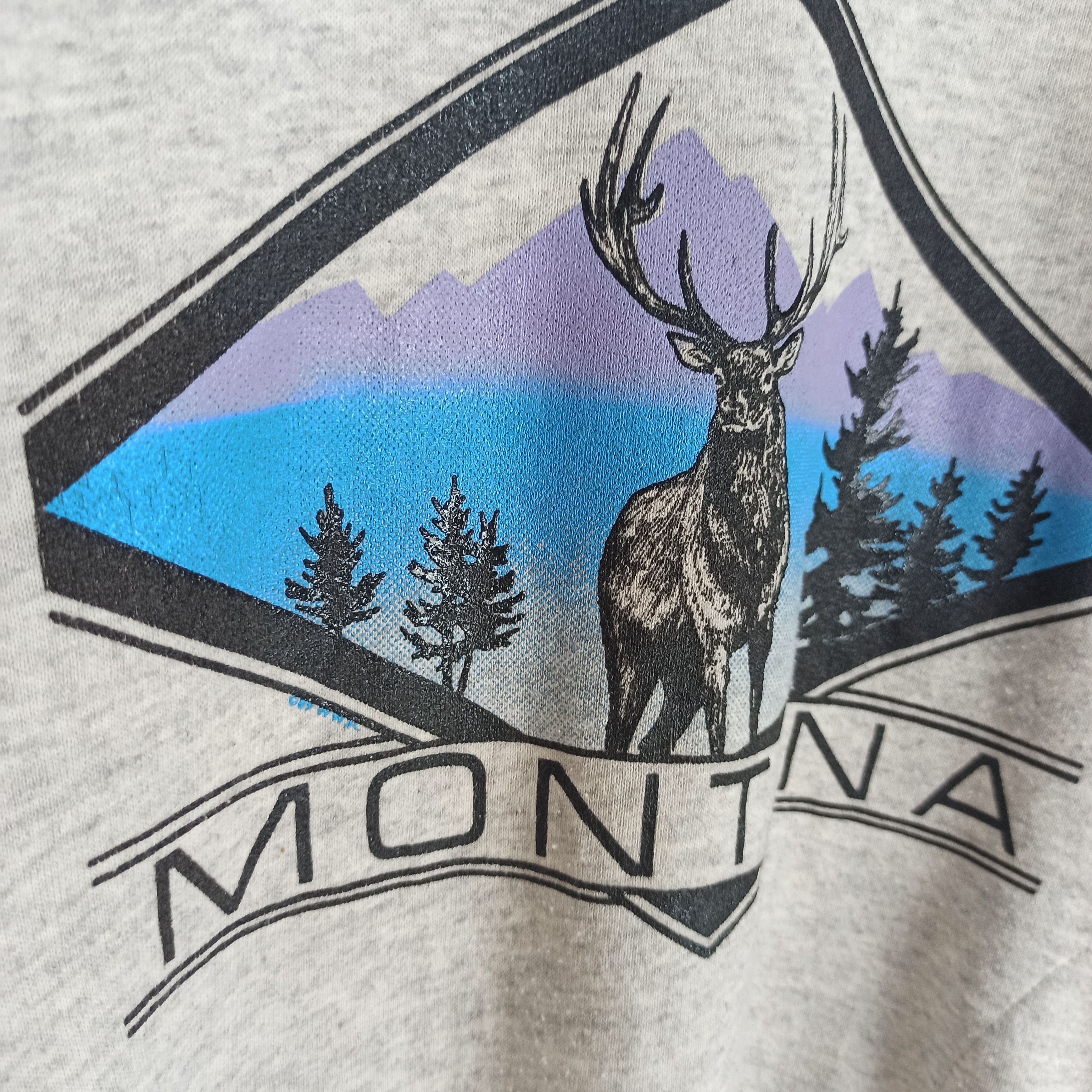 Jerzees Vintage 80s Montona Sweatshirt by Jerzees Size US L / EU 52-54 / 3 - 2 Thumbnail