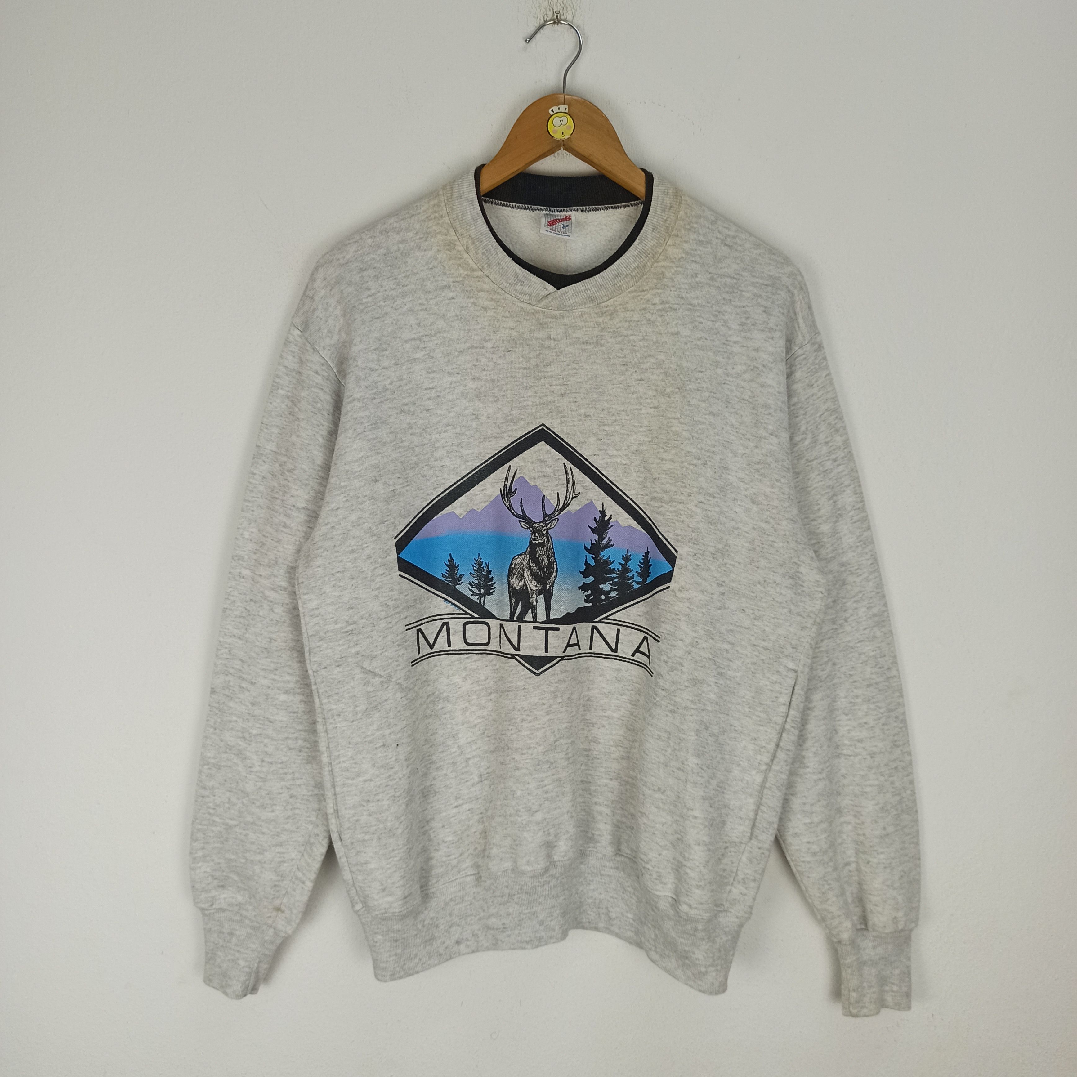 Jerzees Vintage 80s Montona Sweatshirt by Jerzees Size US L / EU 52-54 / 3 - 1 Thumbnail
