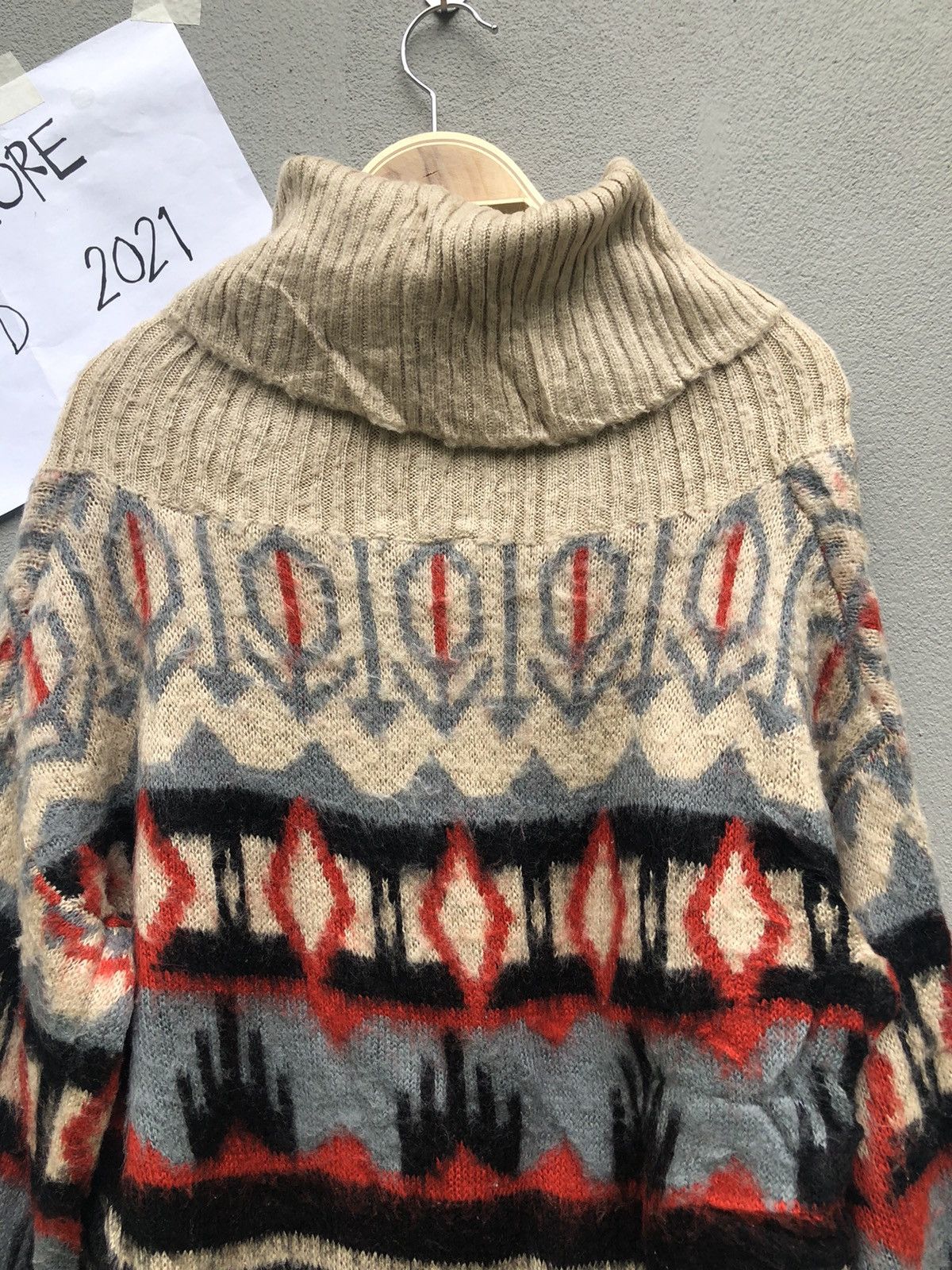 Aran Isles Knitwear × Homespun Knitwear Vintage A.I.C Art Turtle Neck Knitwear Sweater Jumper Size US M / EU 48-50 / 2 - 8 Thumbnail