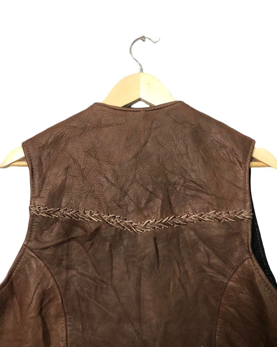 Japanese Brand Vintage BL Button Ups Leather Vest Jacket Size US L / EU 52-54 / 3 - 6 Thumbnail