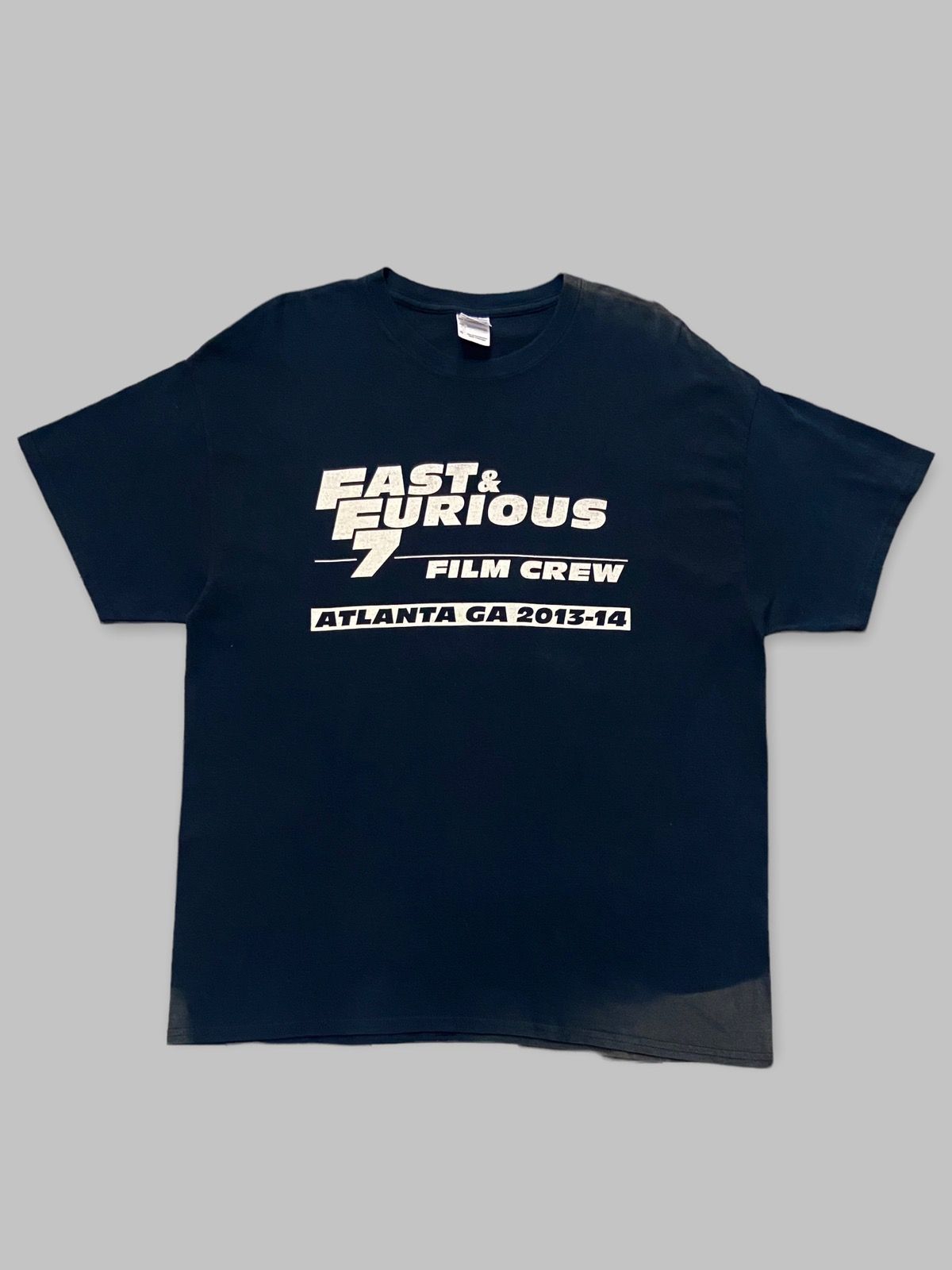Vintage Rare Fast & Furious 7 Film Crew Sun Faded Tshirt Size US XL / EU 56 / 4 - 1 Preview