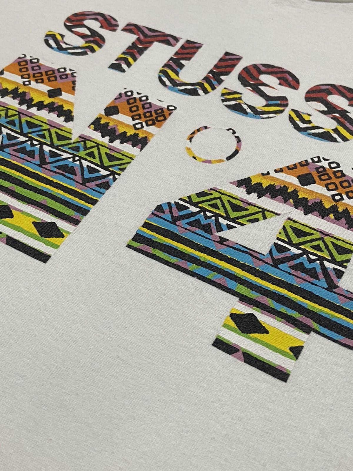 Stussy × Vintage Vintage Stussy N4 Tribal Art Tshirt Size US M / EU 48-50 / 2 - 7 Thumbnail