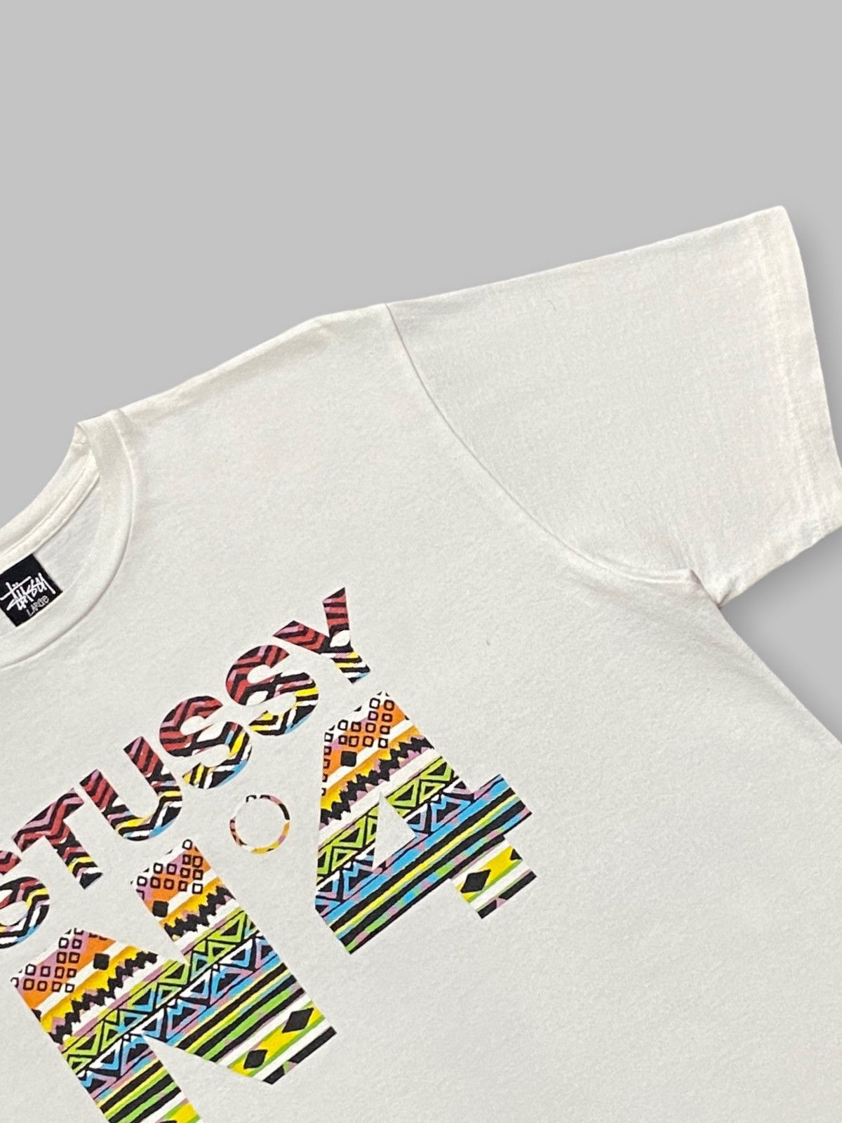 Stussy × Vintage Vintage Stussy N4 Tribal Art Tshirt Size US M / EU 48-50 / 2 - 4 Thumbnail