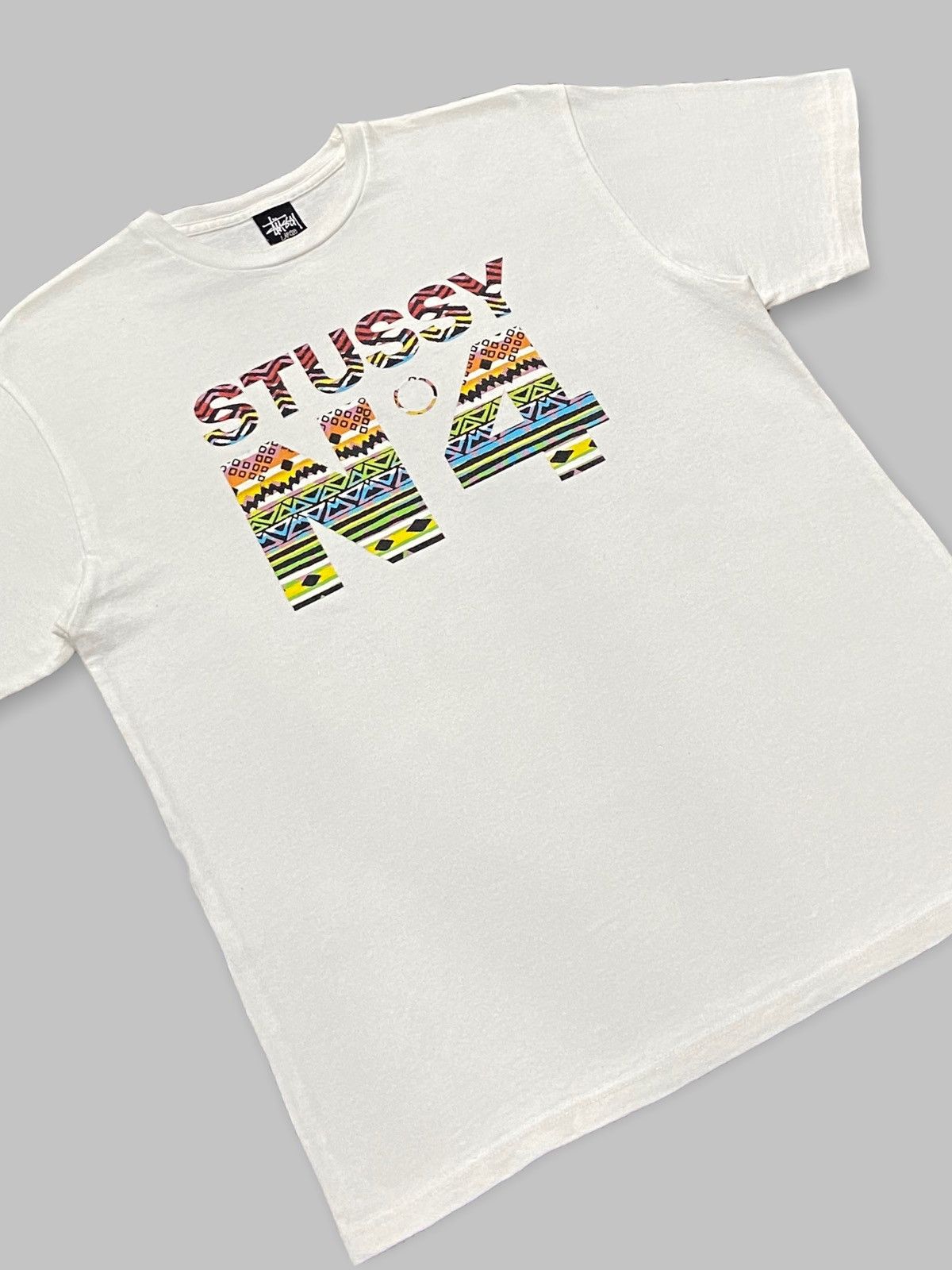 Stussy × Vintage Vintage Stussy N4 Tribal Art Tshirt Size US M / EU 48-50 / 2 - 5 Thumbnail