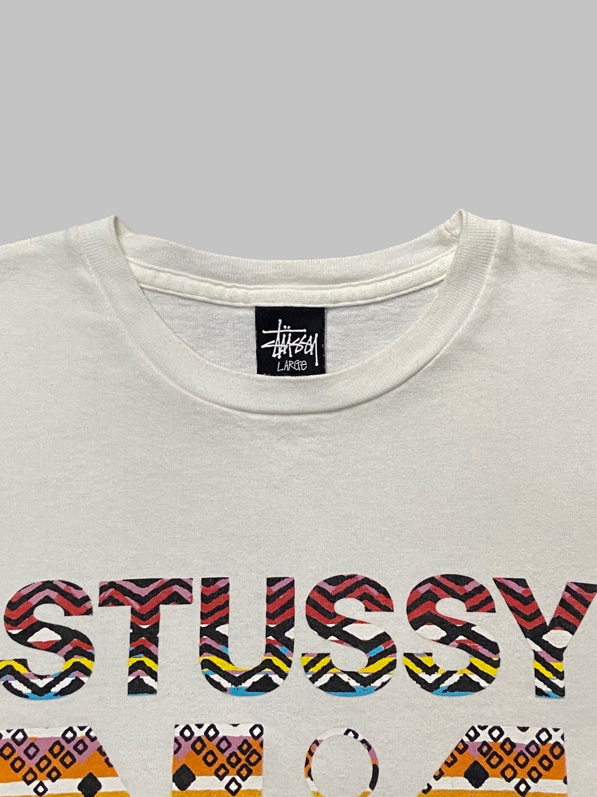 Stussy × Vintage Vintage Stussy N4 Tribal Art Tshirt Size US M / EU 48-50 / 2 - 8 Thumbnail