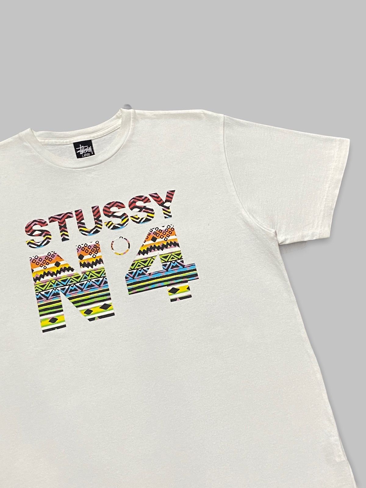 Stussy × Vintage Vintage Stussy N4 Tribal Art Tshirt Size US M / EU 48-50 / 2 - 3 Thumbnail