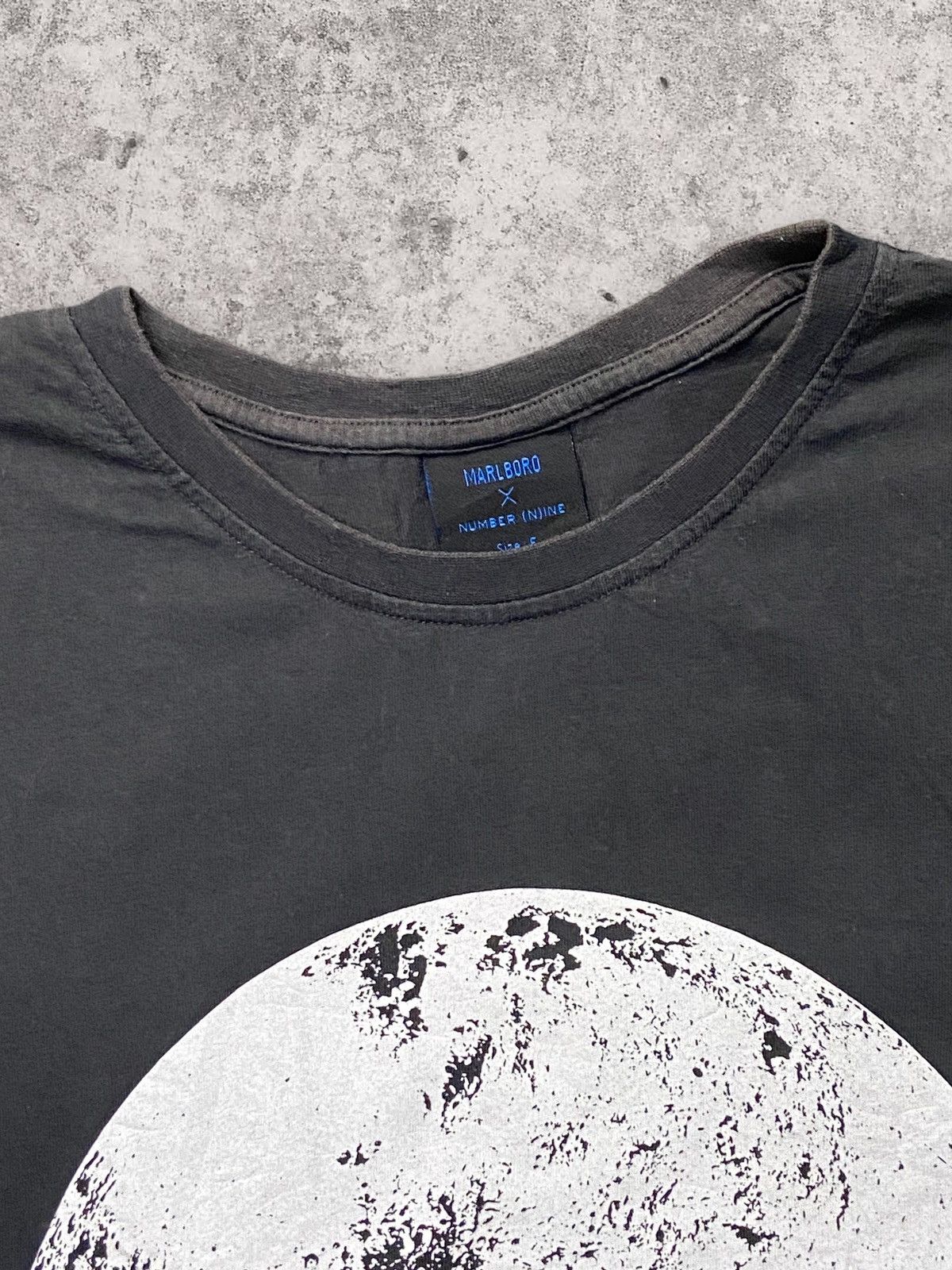 Marlboro × Number (N)ine × Vintage Number (N)ine X Marlboro Super Moon Grey Tshirt Size US L / EU 52-54 / 3 - 6 Thumbnail