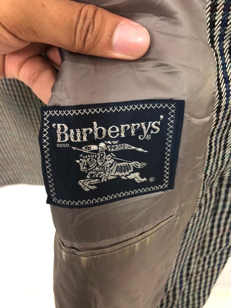 Burberry Vintage Burberrys Nice Design Blazer Coat Jacket Size US L / EU 52-54 / 3 - 10 Thumbnail