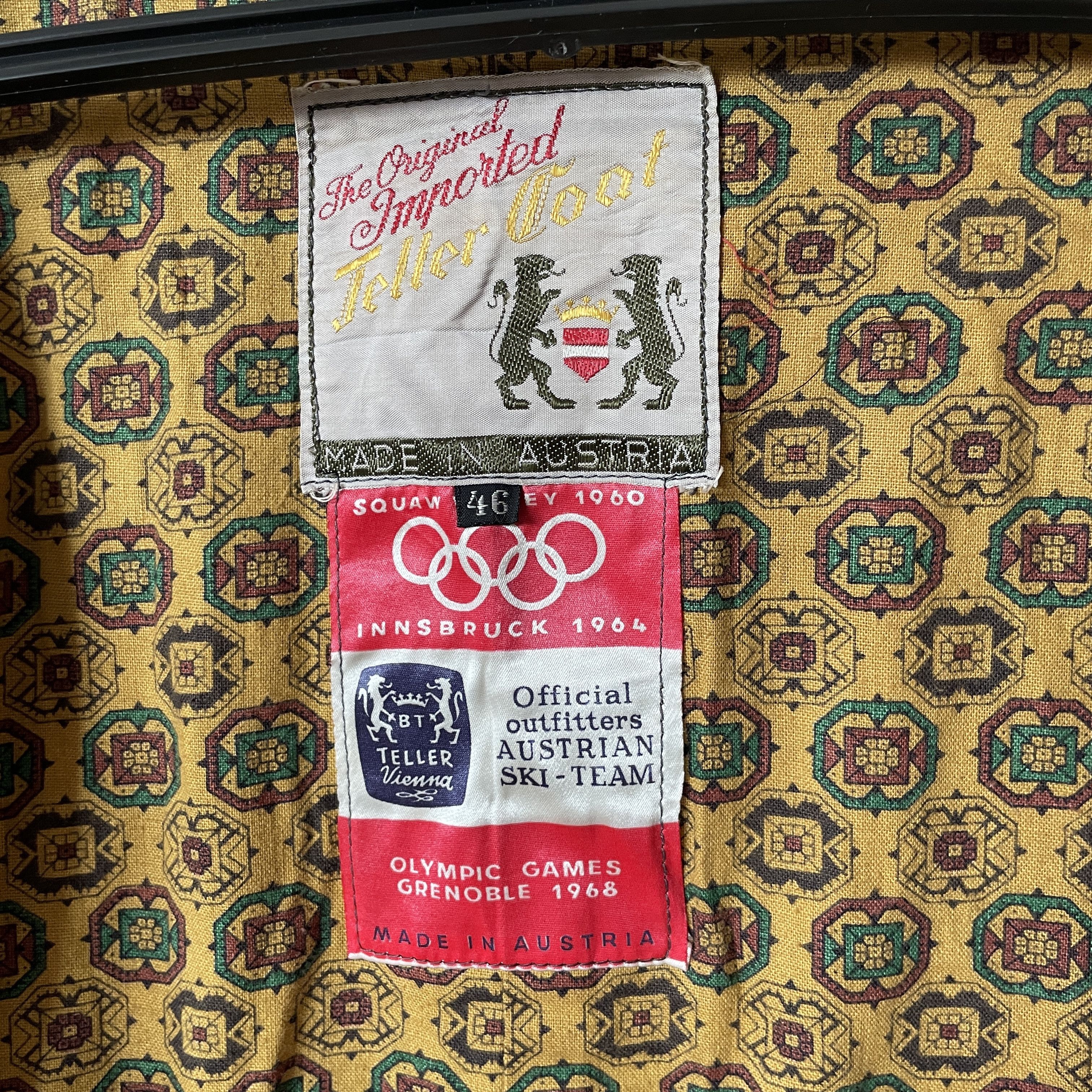 Vintage Teller Austrian Ski Team Olympic Games 1960-1968 Womens Coat Size L / US 10 / IT 46 - 9 Thumbnail