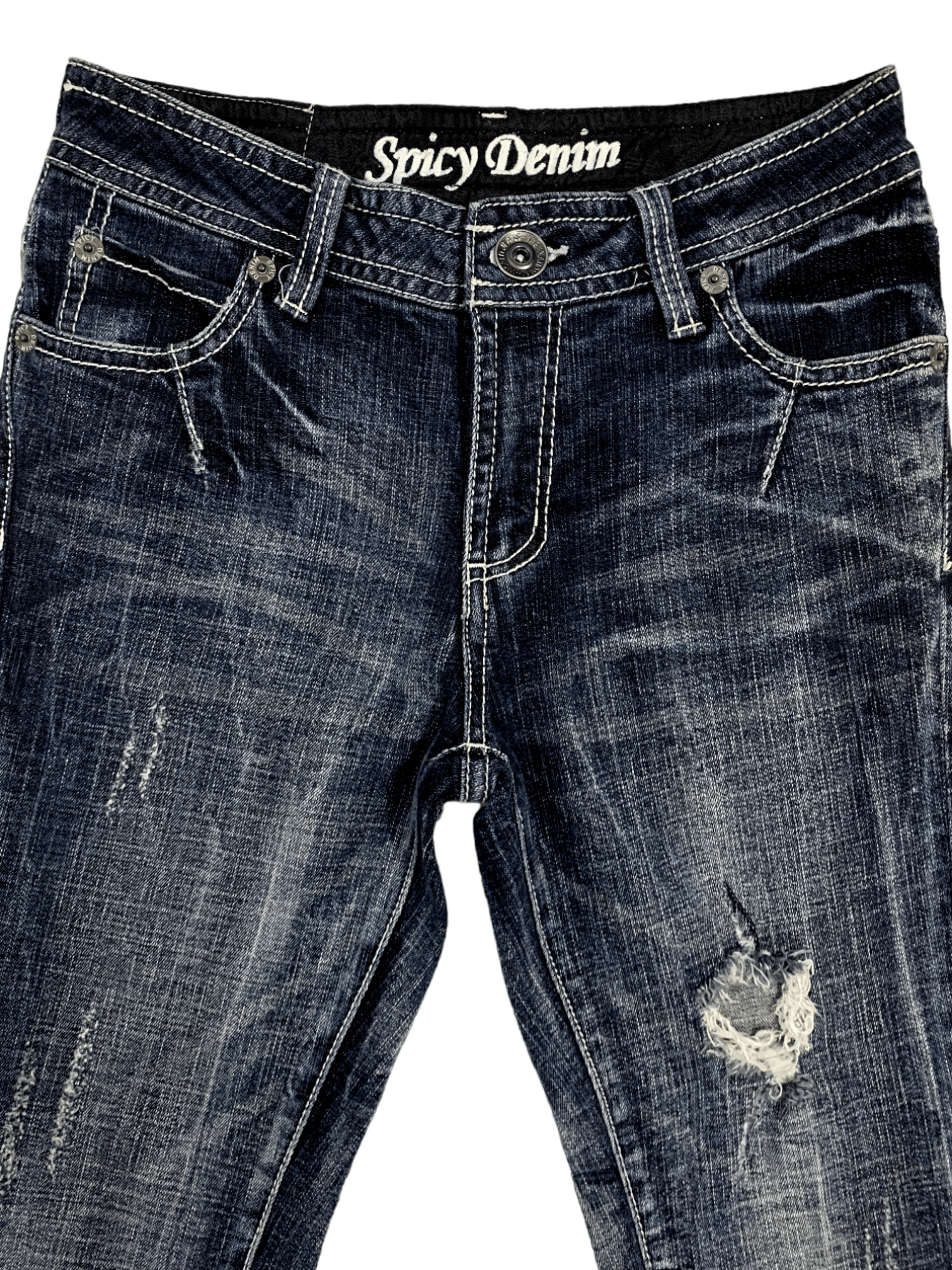 Japanese Brand SALES🔥Vintage Japanese Brand Distressed Jeans Size US 28 / EU 44 - 7 Thumbnail