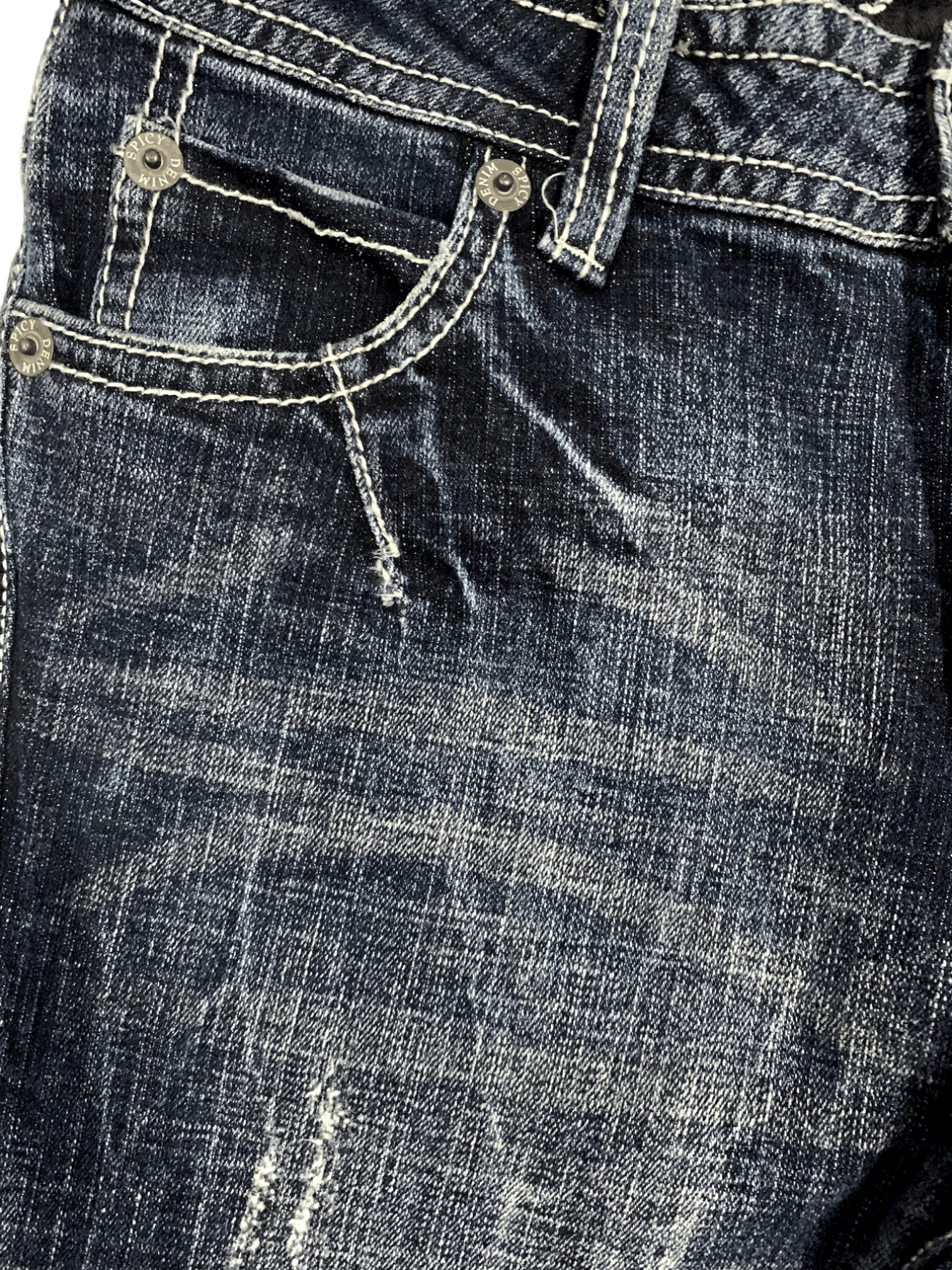 Japanese Brand SALES🔥Vintage Japanese Brand Distressed Jeans Size US 28 / EU 44 - 5 Thumbnail