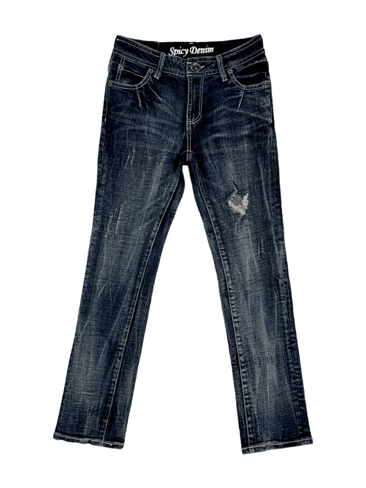 Japanese Brand SALES🔥Vintage Japanese Brand Distressed Jeans Size US 28 / EU 44 - 1 Thumbnail