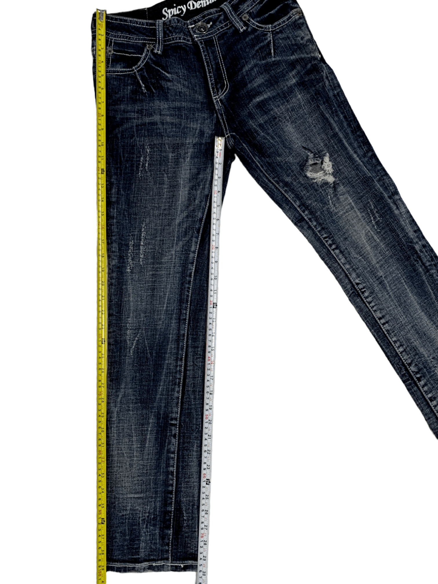 Japanese Brand SALES🔥Vintage Japanese Brand Distressed Jeans Size US 28 / EU 44 - 17 Thumbnail