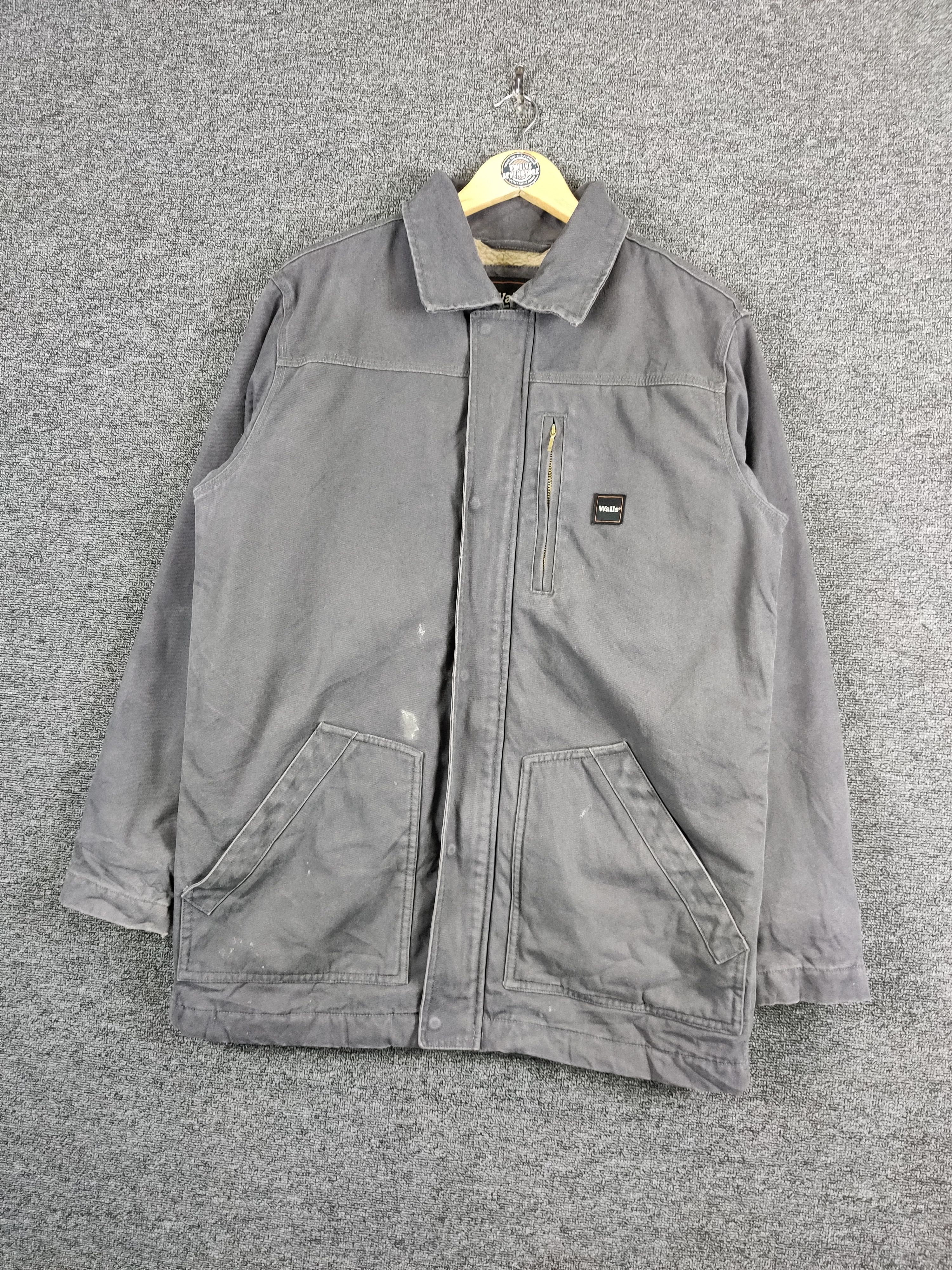 Japanese Brand Vintage Walls Workwear Sherpa Canvas Jacket Size US M / EU 48-50 / 2 - 2 Thumbnail
