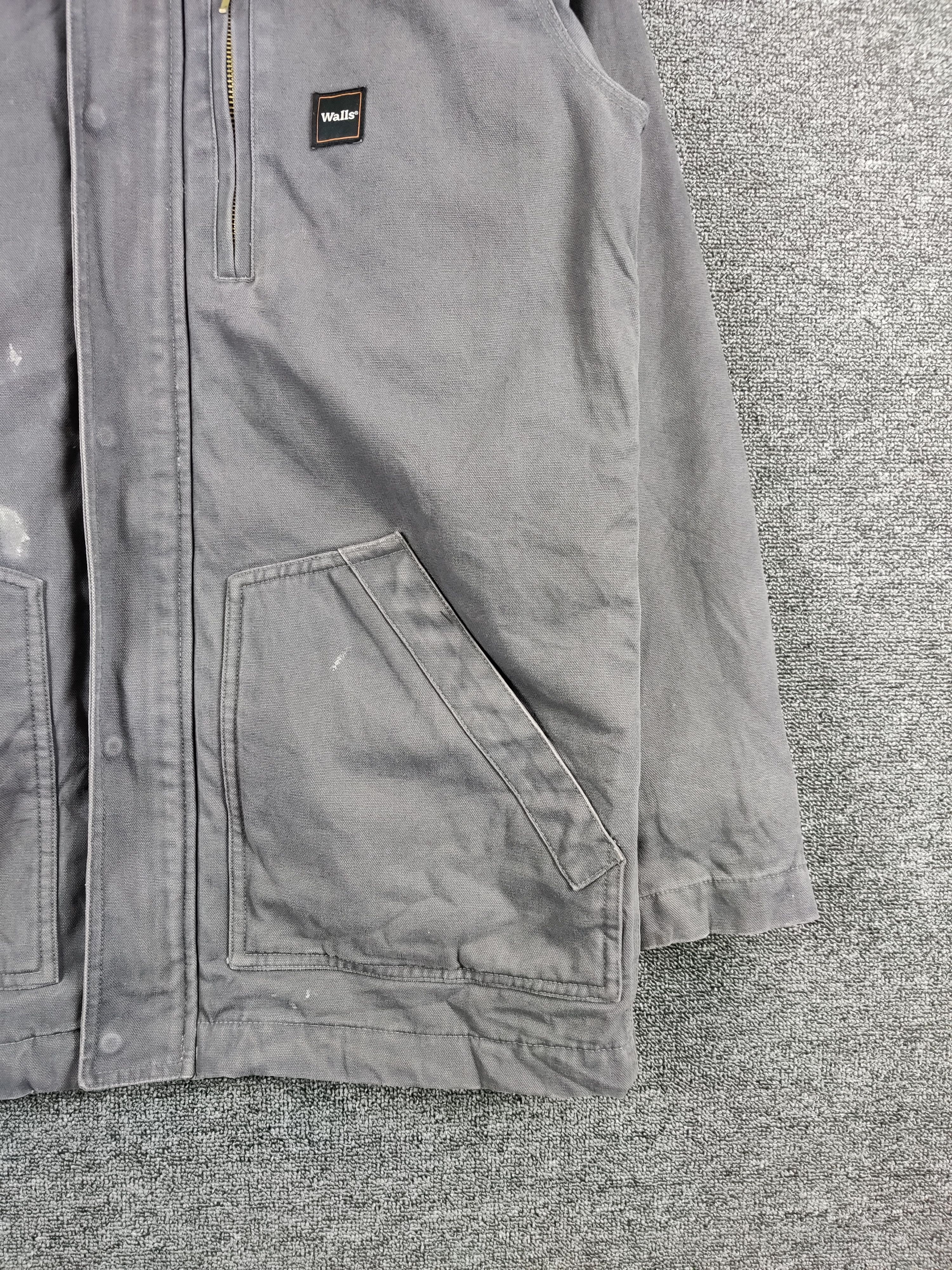 Japanese Brand Vintage Walls Workwear Sherpa Canvas Jacket Size US M / EU 48-50 / 2 - 3 Thumbnail