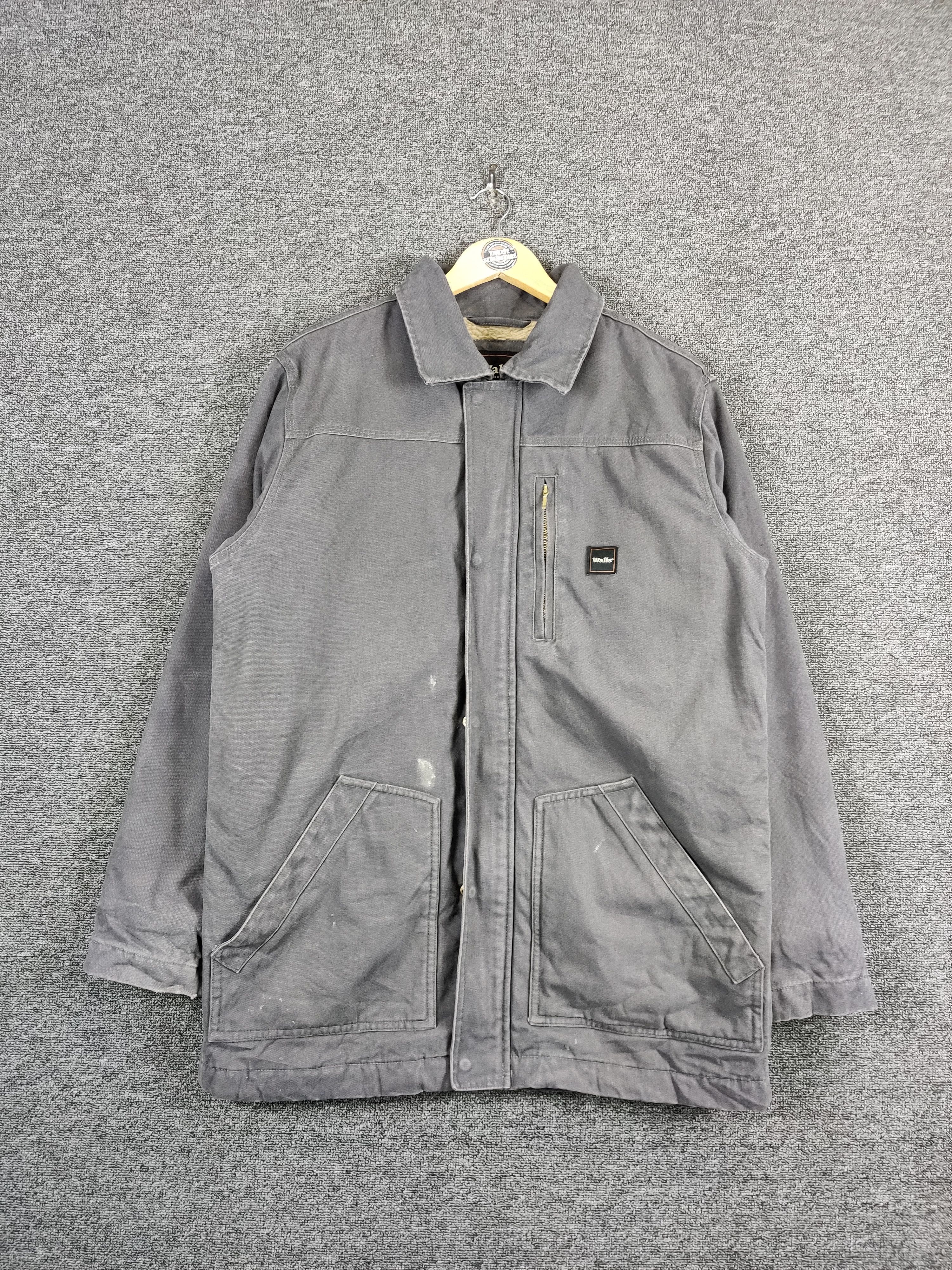 Japanese Brand Vintage Walls Workwear Sherpa Canvas Jacket Size US M / EU 48-50 / 2 - 1 Thumbnail