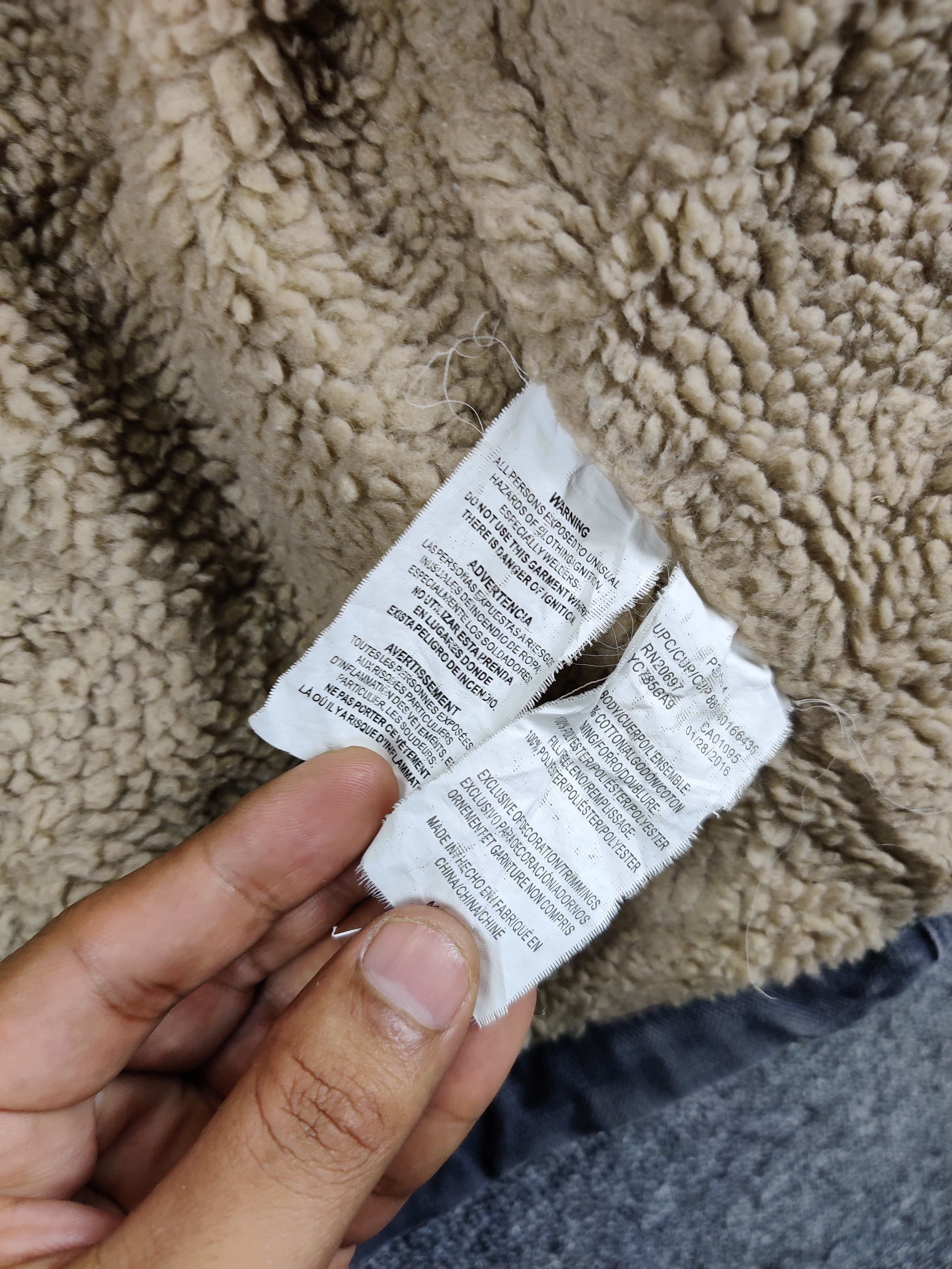 Japanese Brand Vintage Walls Workwear Sherpa Canvas Jacket Size US M / EU 48-50 / 2 - 15 Thumbnail