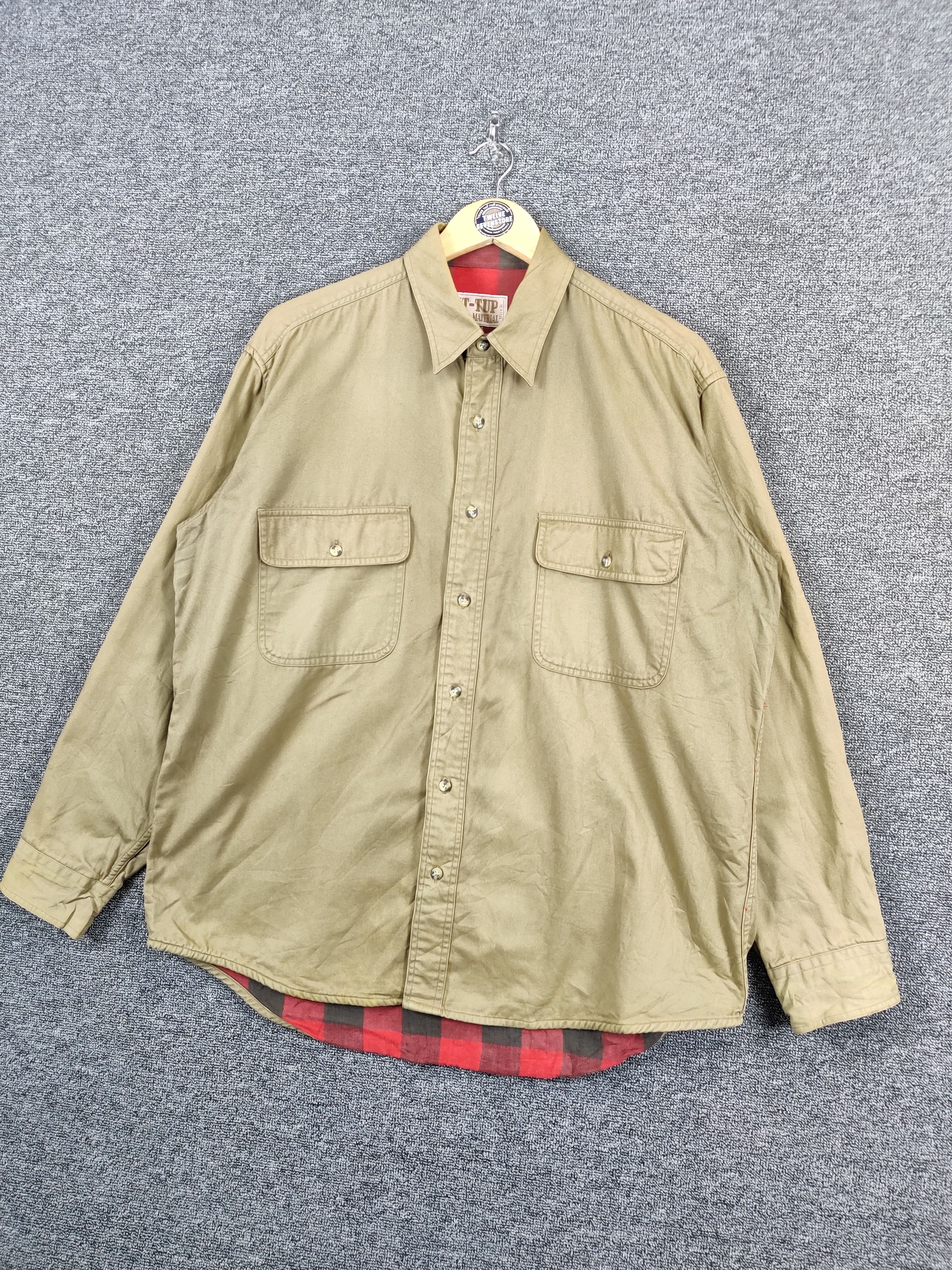 Japanese Brand Vintage Japanese Brand Checkered Shirt Button Up By Tit-Tup Size US M / EU 48-50 / 2 - 2 Thumbnail