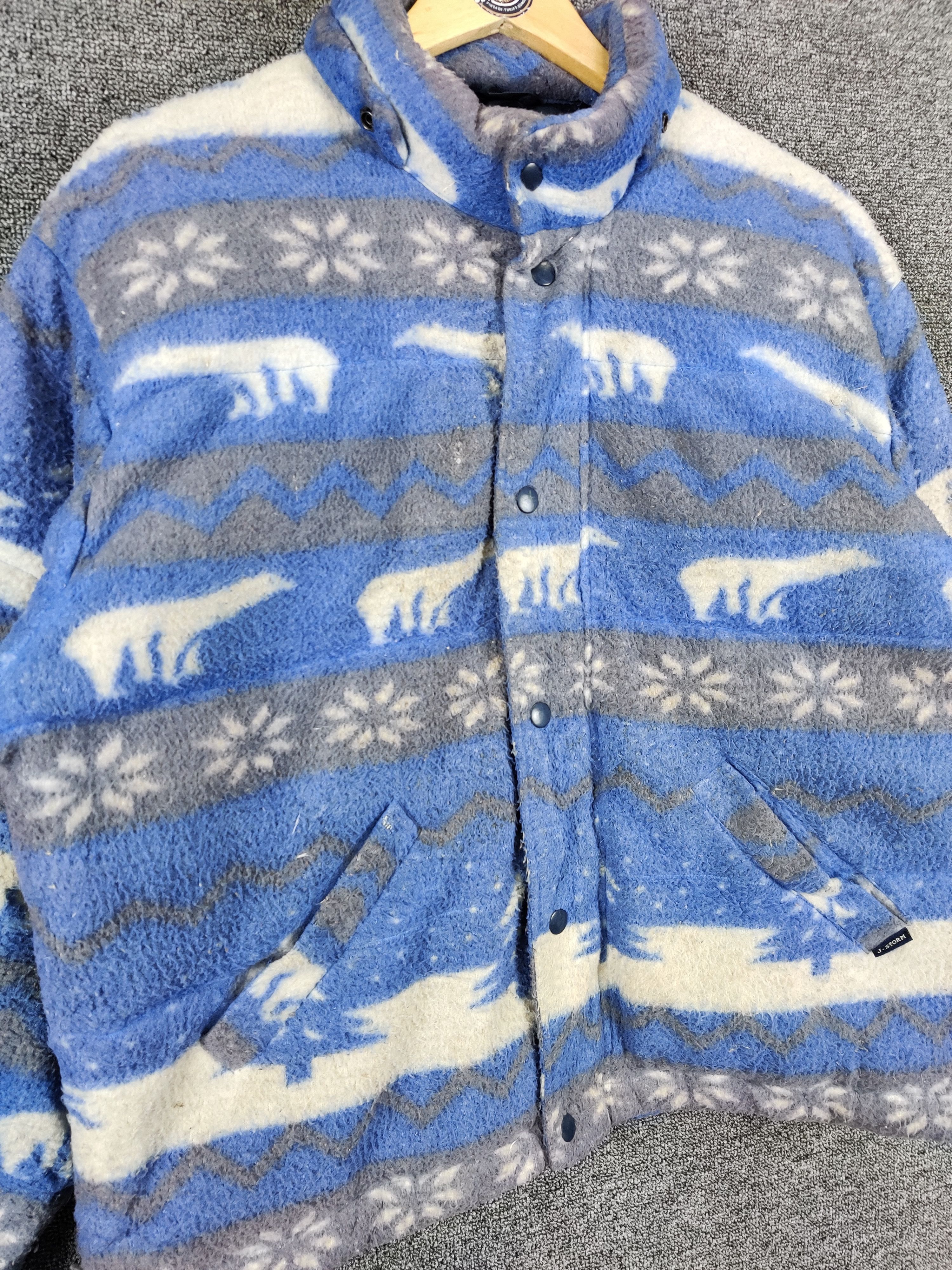 Japanese Brand Vintage 90s Jungle Storm Polar Bear Puffer Jacket Size US M / EU 48-50 / 2 - 7 Thumbnail