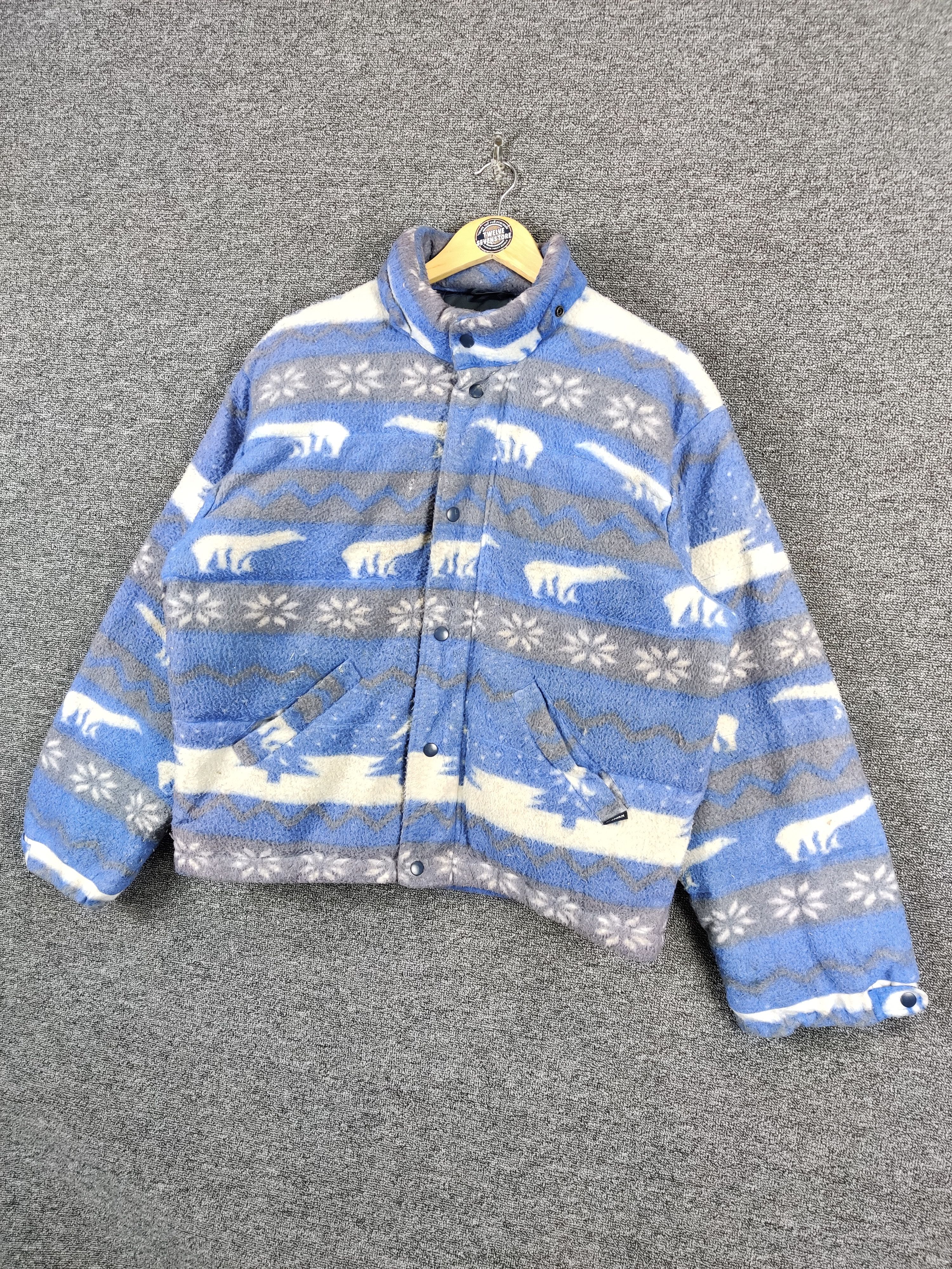 Japanese Brand Vintage 90s Jungle Storm Polar Bear Puffer Jacket Size US M / EU 48-50 / 2 - 2 Thumbnail