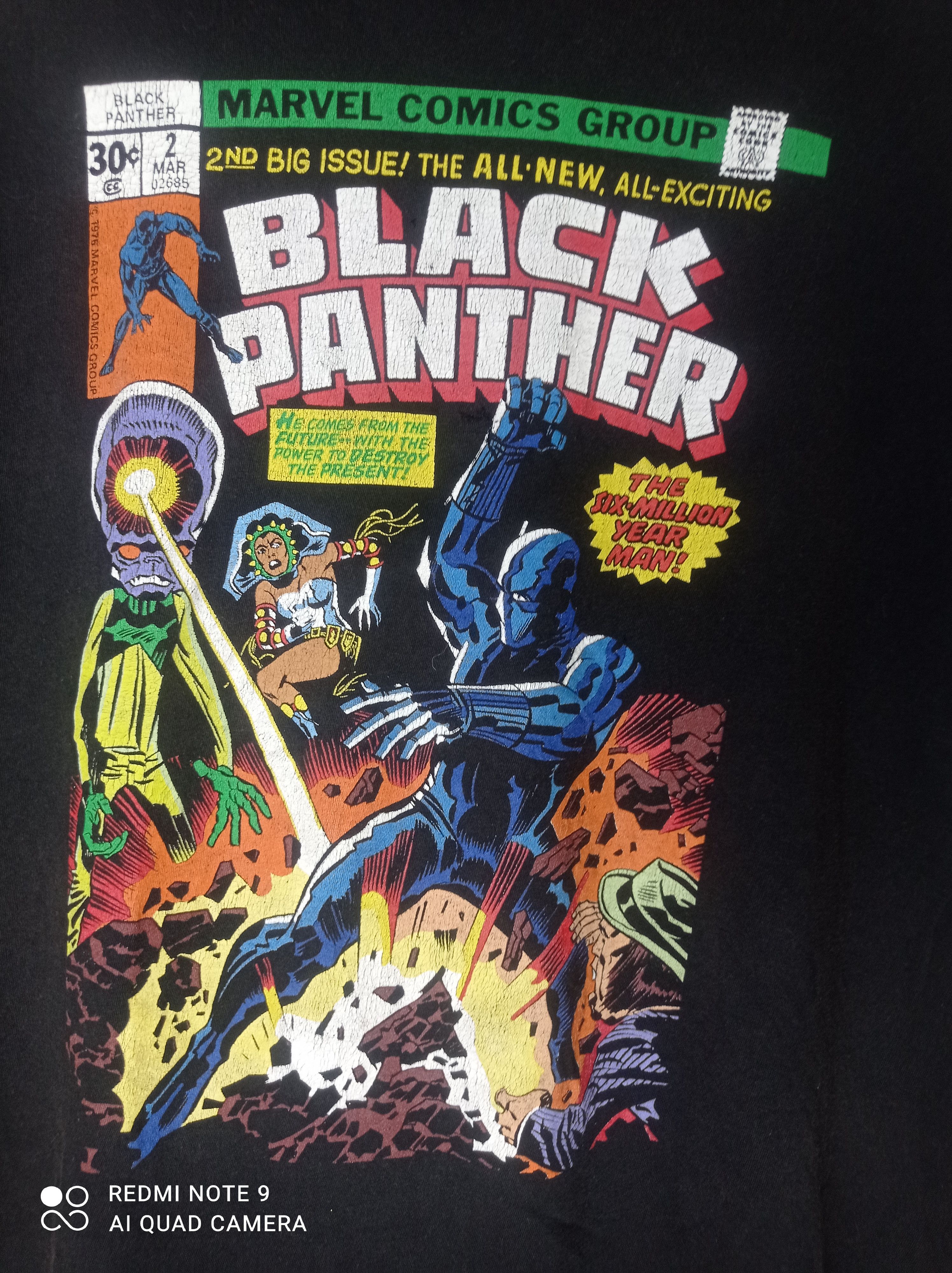 Cartoon Network × Marvel Comics Marvel Comics Black Panther the Six Million Year man tee Size US XL / EU 56 / 4 - 6 Thumbnail