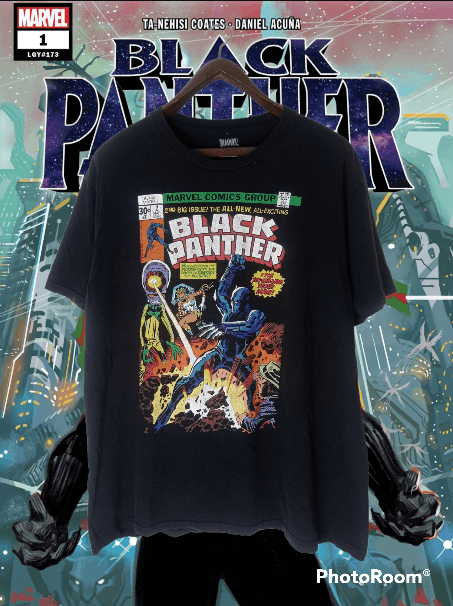 Marvel Comics Black Panther the Six Million Year man tee