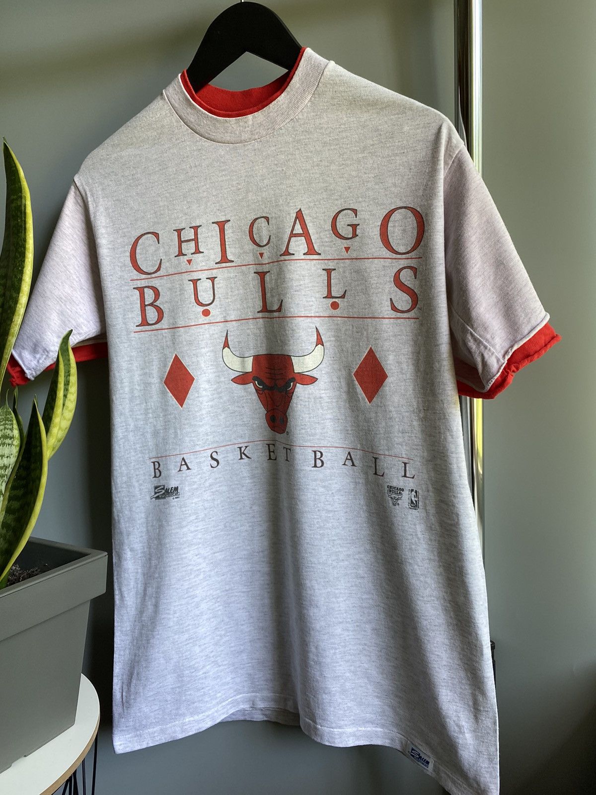 NBA Vintage 1991 Chicago Bulls NBA T shirt Team Match Game M Size US M / EU 48-50 / 2 - 3 Thumbnail