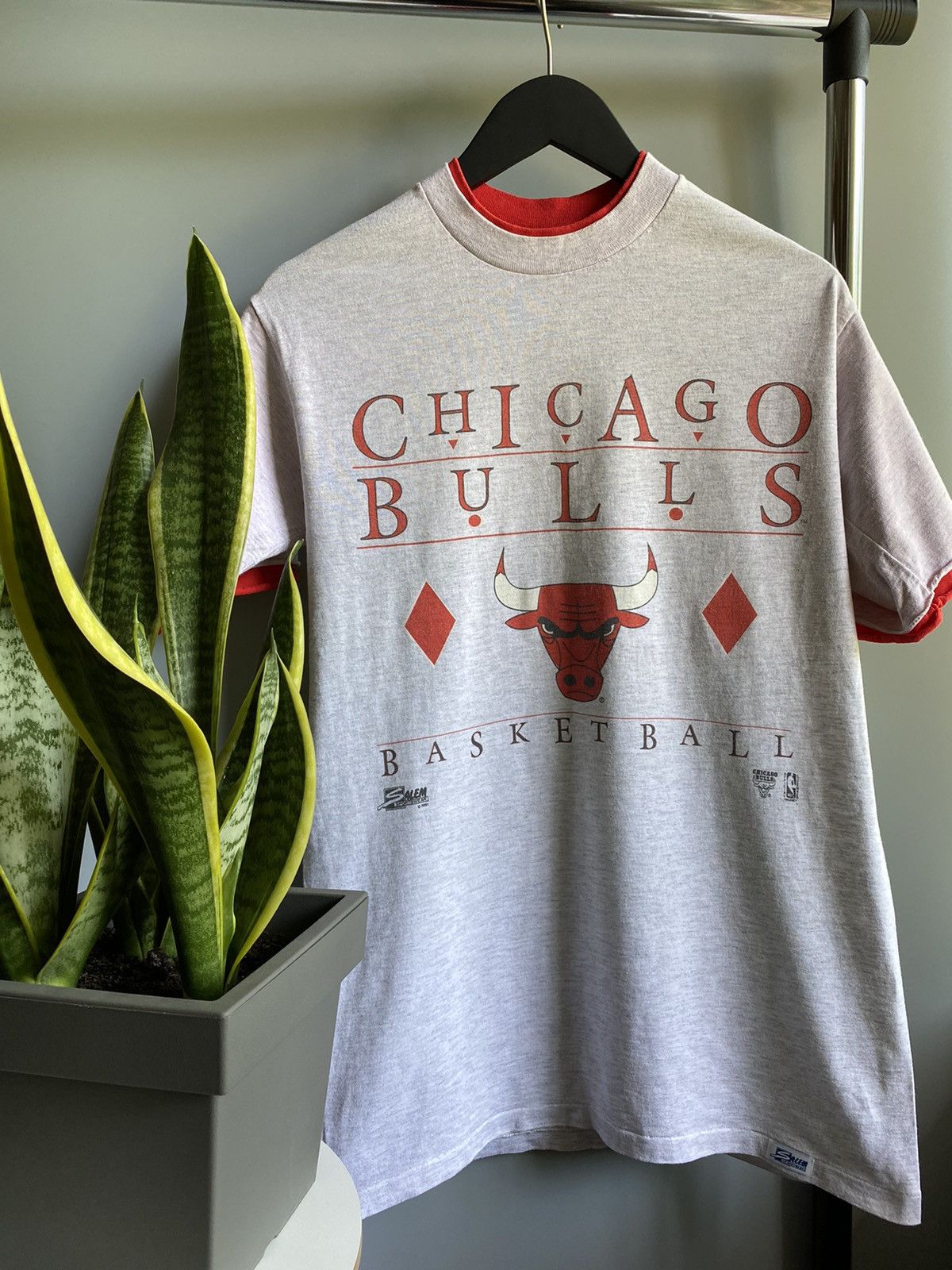 NBA Vintage 1991 Chicago Bulls NBA T shirt Team Match Game M Size US M / EU 48-50 / 2 - 2 Thumbnail