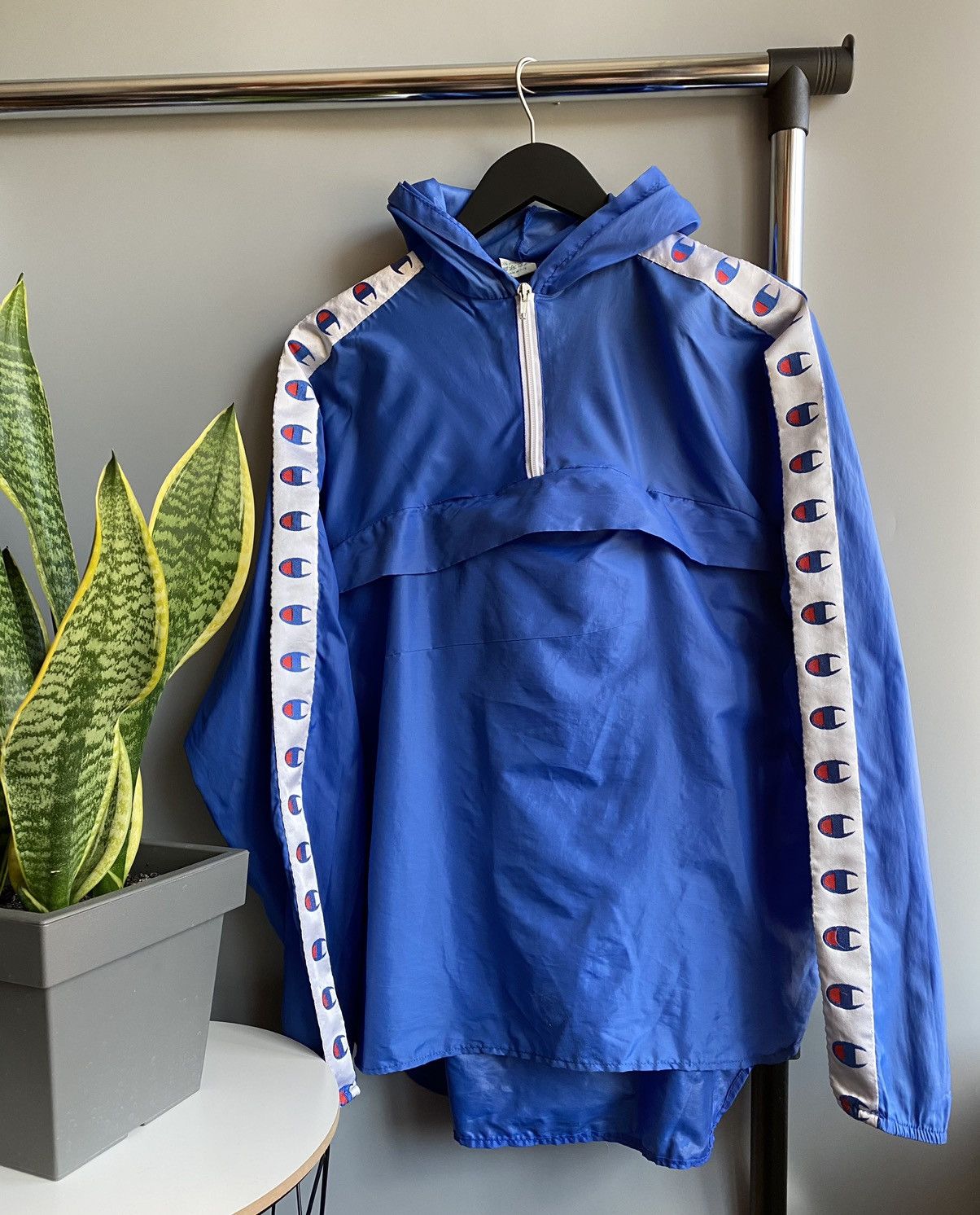 Champion × Vintage Vantage Champion Side Taped Logo Raincoat light jacket Size US M / EU 48-50 / 2 - 2 Thumbnail
