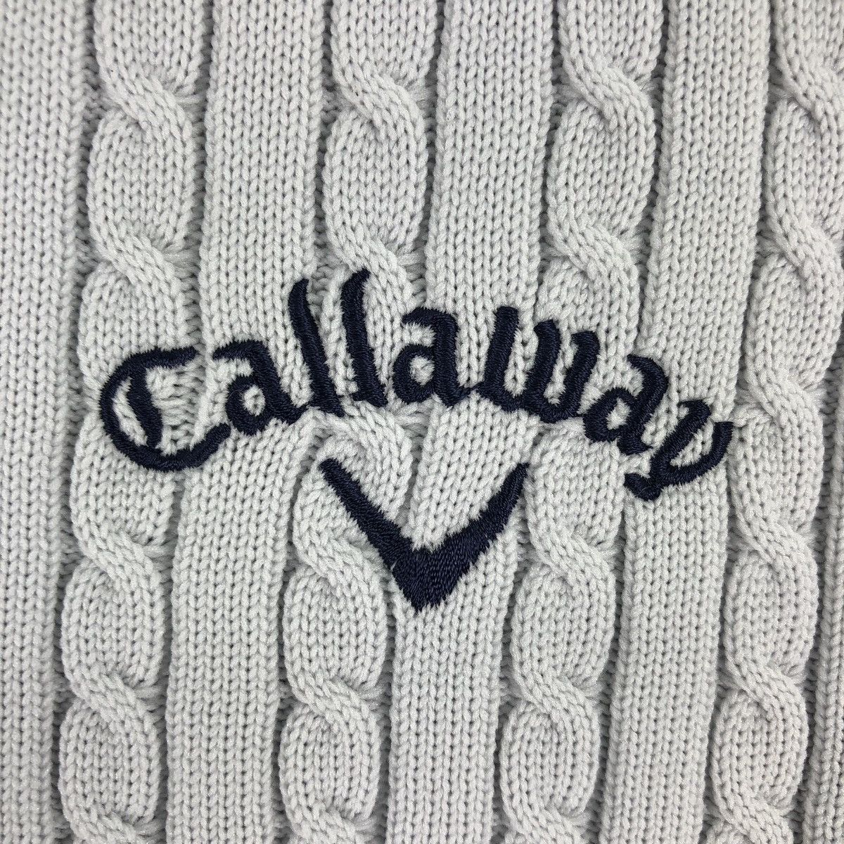 Callaway Callaway Golf Cable Knit Vest Pullover V-Neck Size US S / EU 44-46 / 1 - 8 Thumbnail