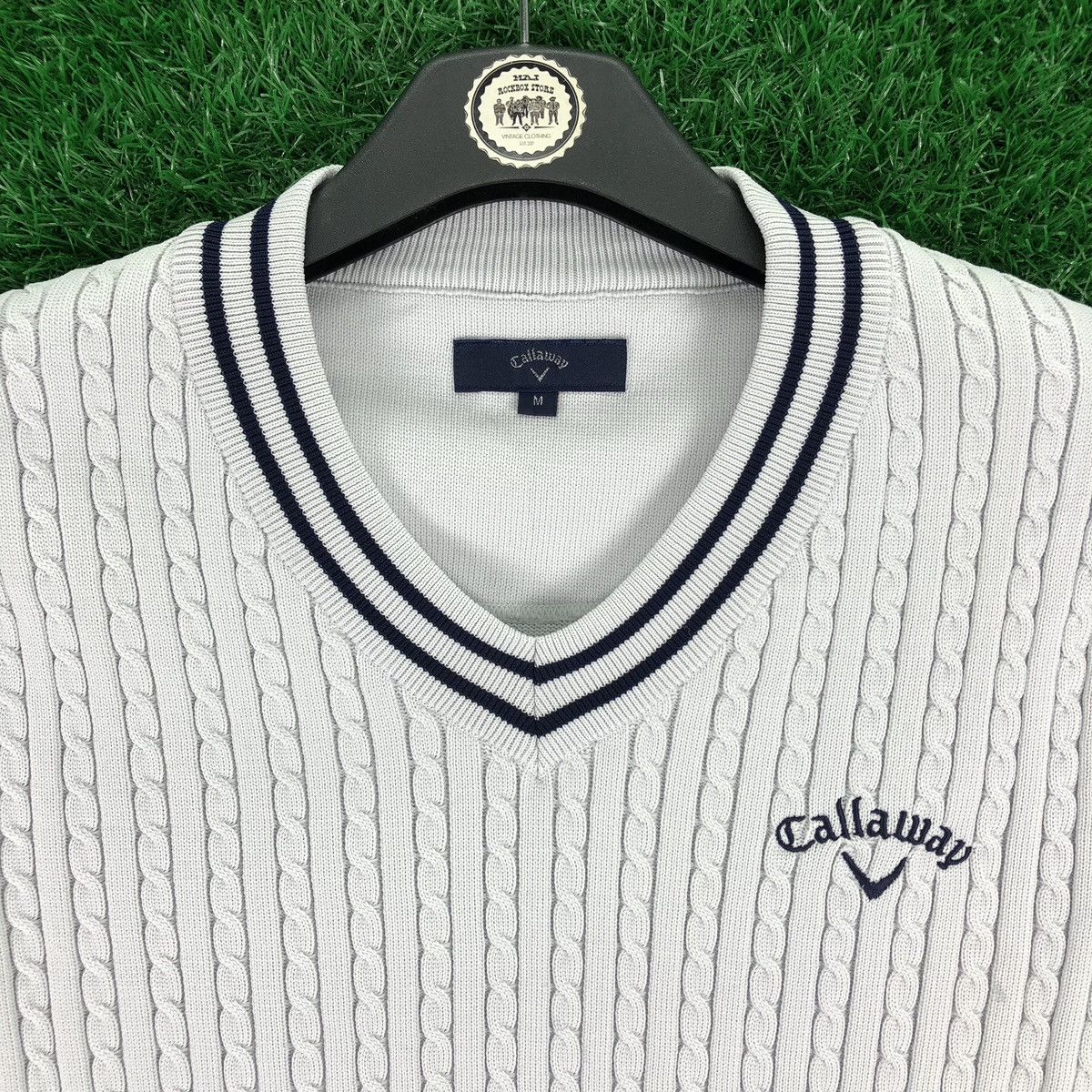 Callaway Callaway Golf Cable Knit Vest Pullover V-Neck Size US S / EU 44-46 / 1 - 7 Thumbnail