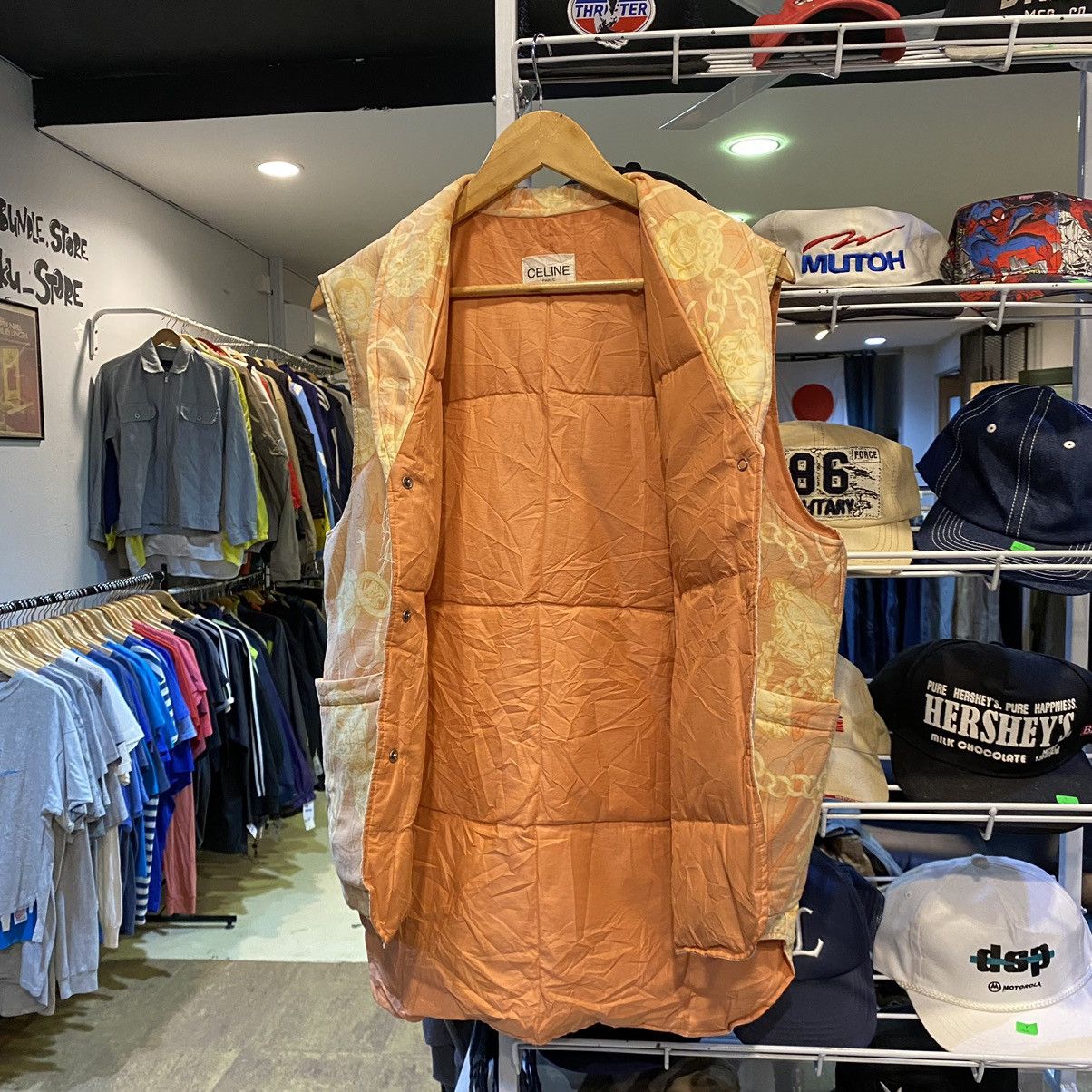 Celine × Hedi Slimane × Other 🔥Archive Celine Full Print Puffer Down Tank Top Jacket Size US L / EU 52-54 / 3 - 3 Thumbnail