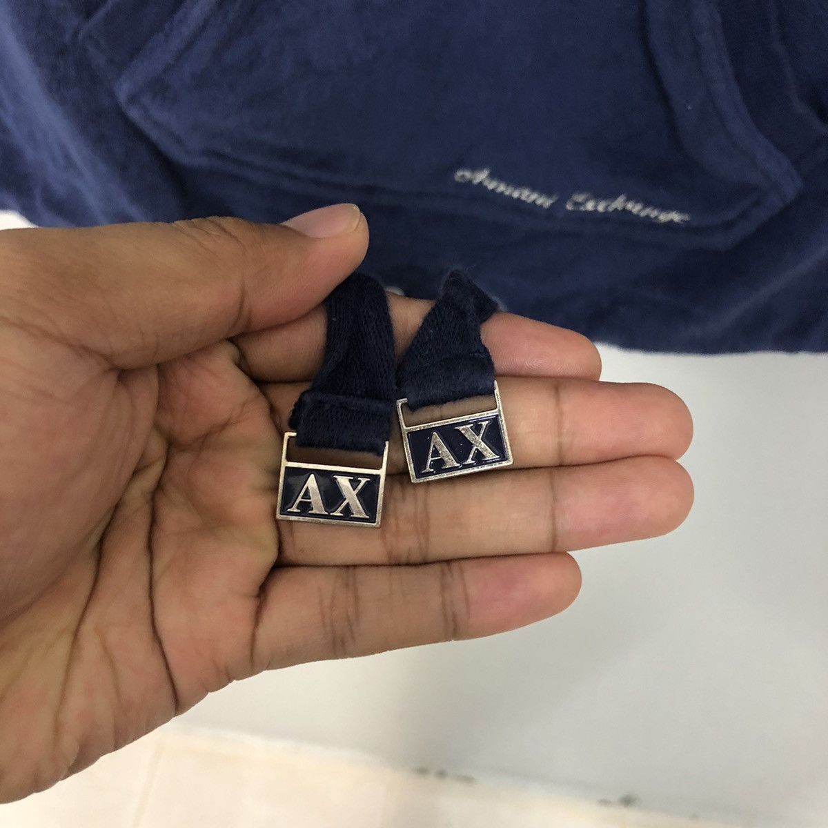 Armani Exchange × Vintage Vintage Armani Exchange Embroidery Small Logo Hoodie Top Size XS / US 0-2 / IT 36-38 - 7 Thumbnail