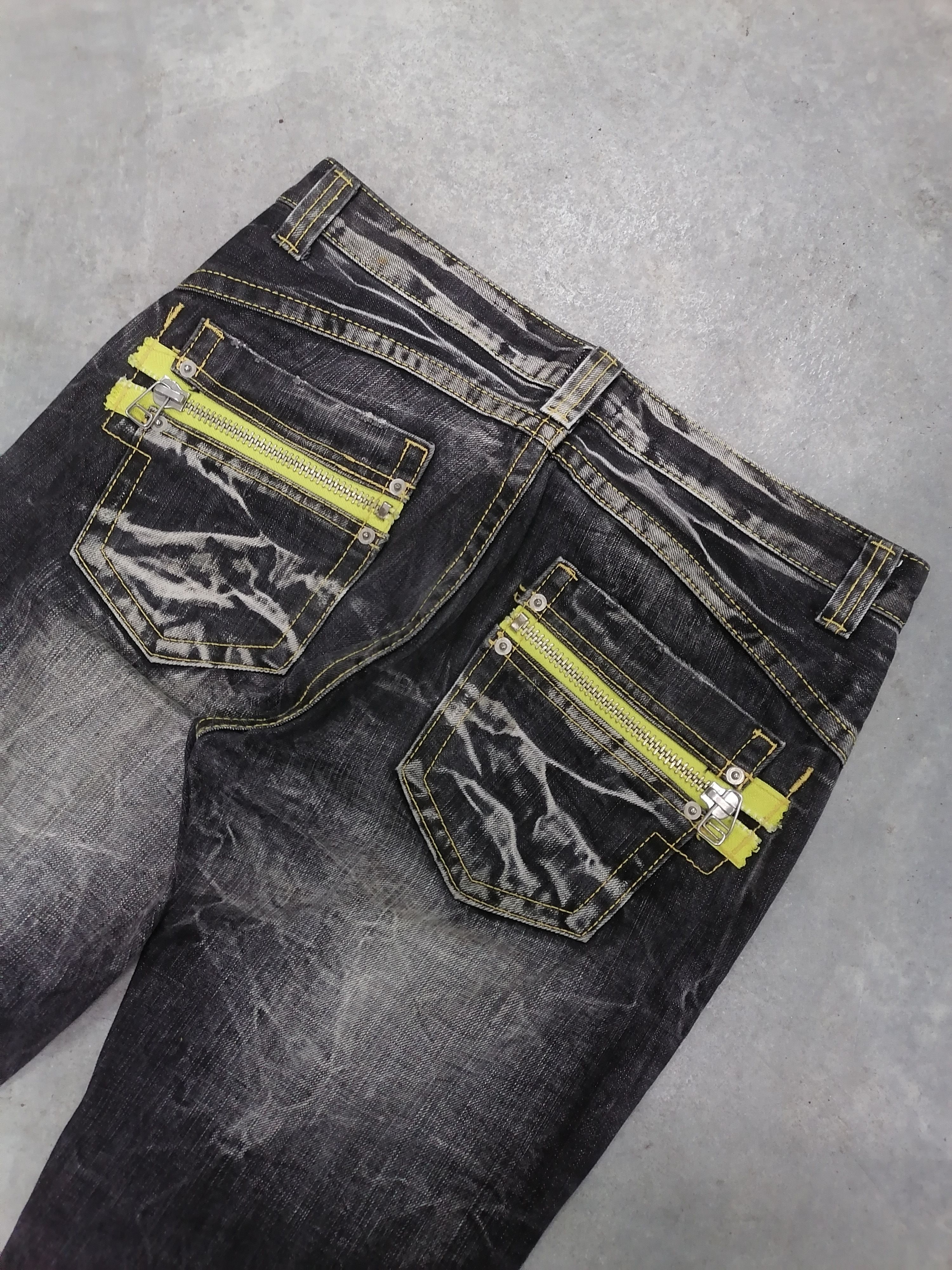 Japanese Brand FLARED TWIST🔥🔥🔥Pinball Washed Black Denim Bushpants⚡ Size US 31 - 7 Thumbnail