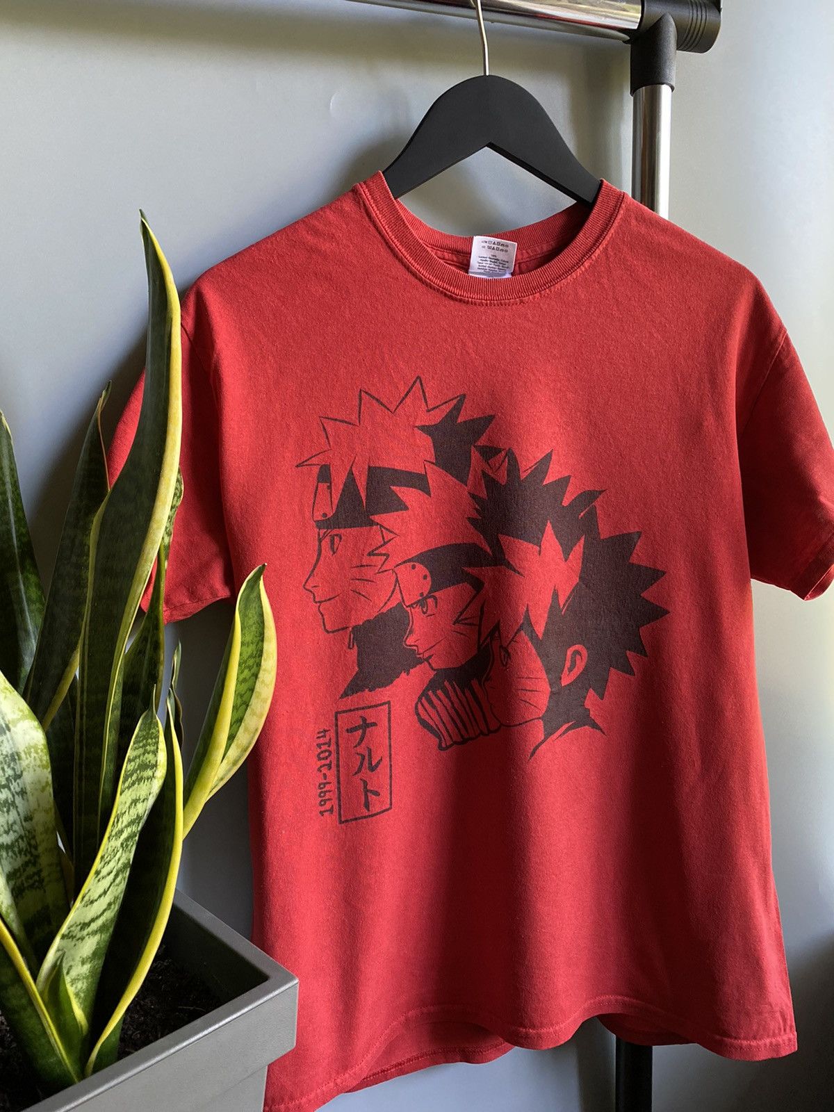 Anime Vintage Naruto 1999-2014 T Shirt Men’s Logo M Red Size US M / EU 48-50 / 2 - 3 Thumbnail