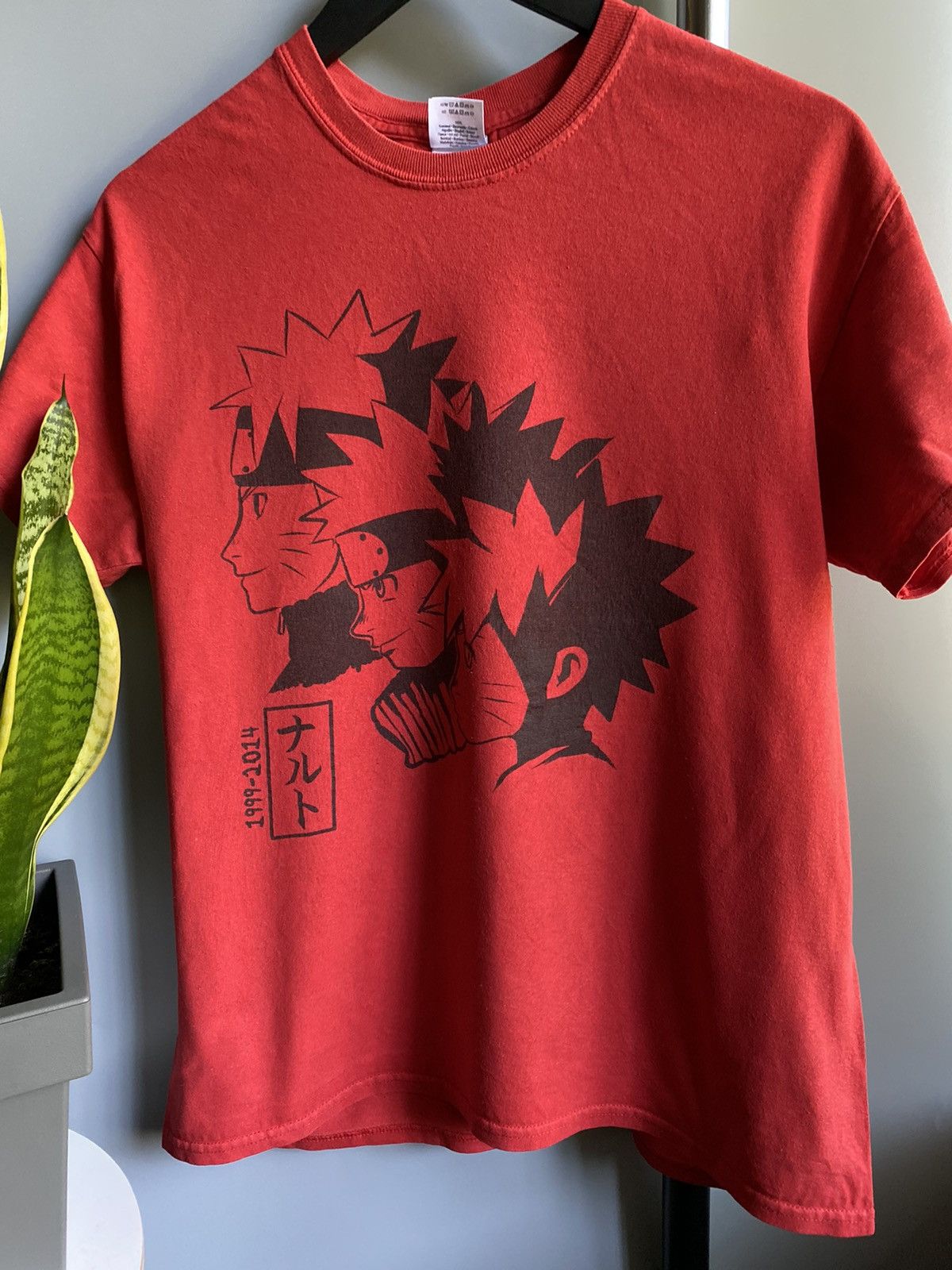 Anime Vintage Naruto 1999-2014 T Shirt Men’s Logo M Red Size US M / EU 48-50 / 2 - 6 Thumbnail