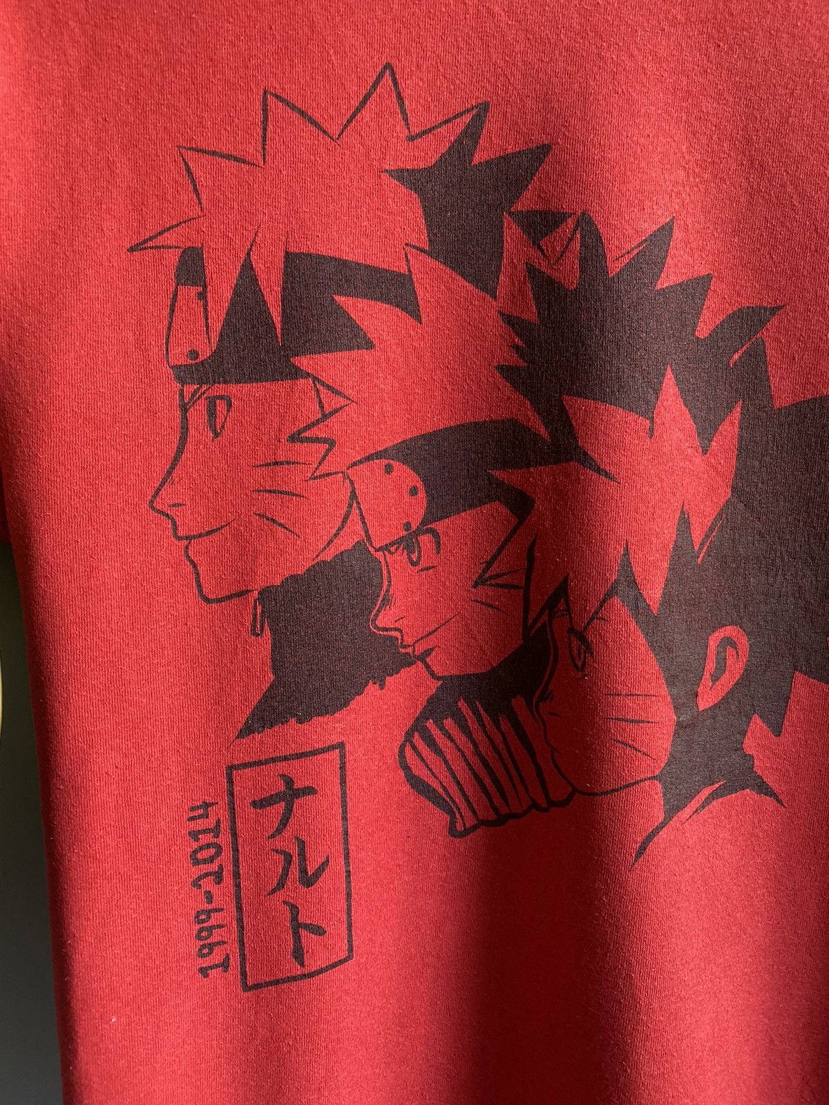 Anime Vintage Naruto 1999-2014 T Shirt Men’s Logo M Red Size US M / EU 48-50 / 2 - 7 Thumbnail