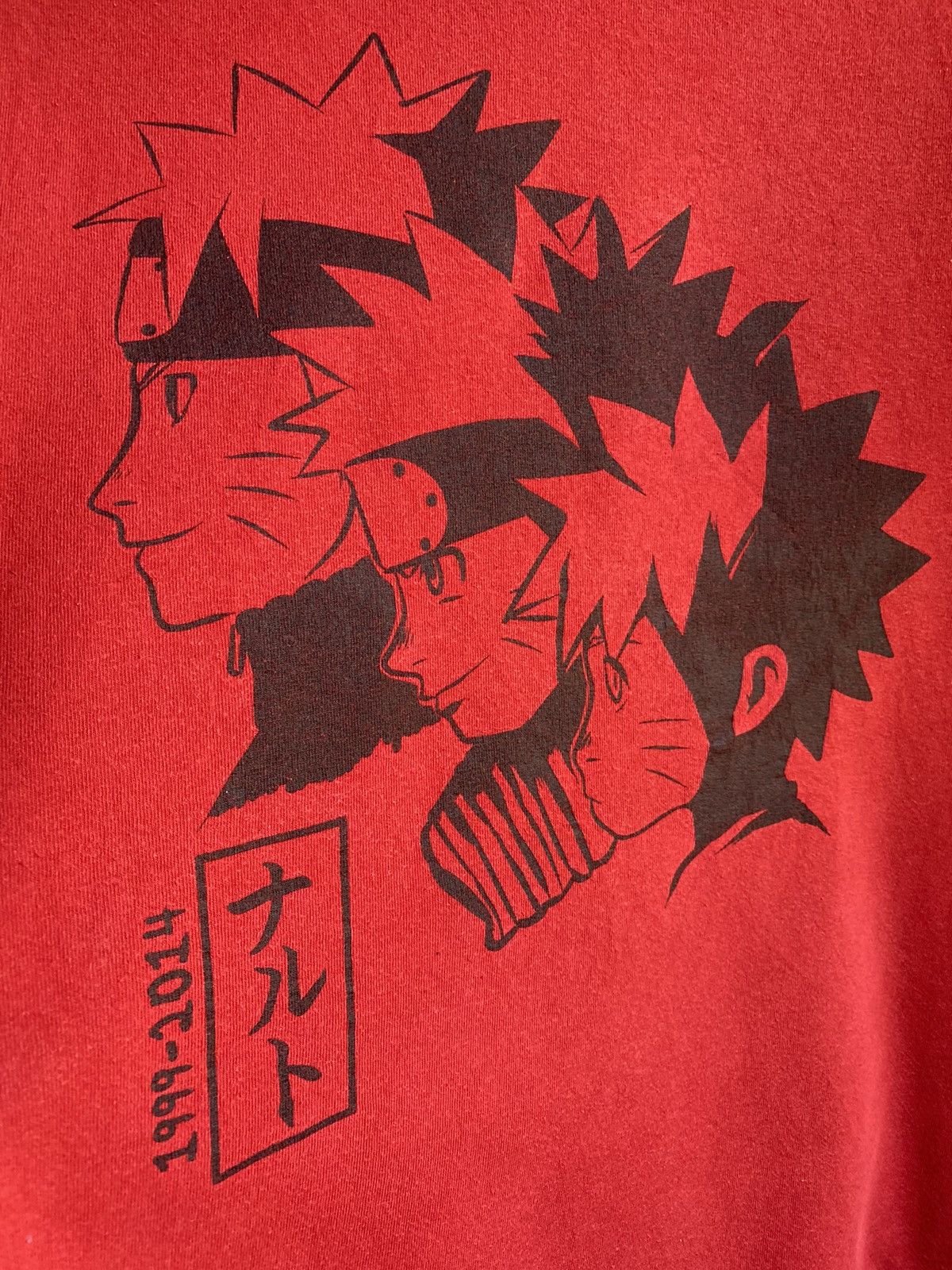 Anime Vintage Naruto 1999-2014 T Shirt Men’s Logo M Red Size US M / EU 48-50 / 2 - 8 Thumbnail