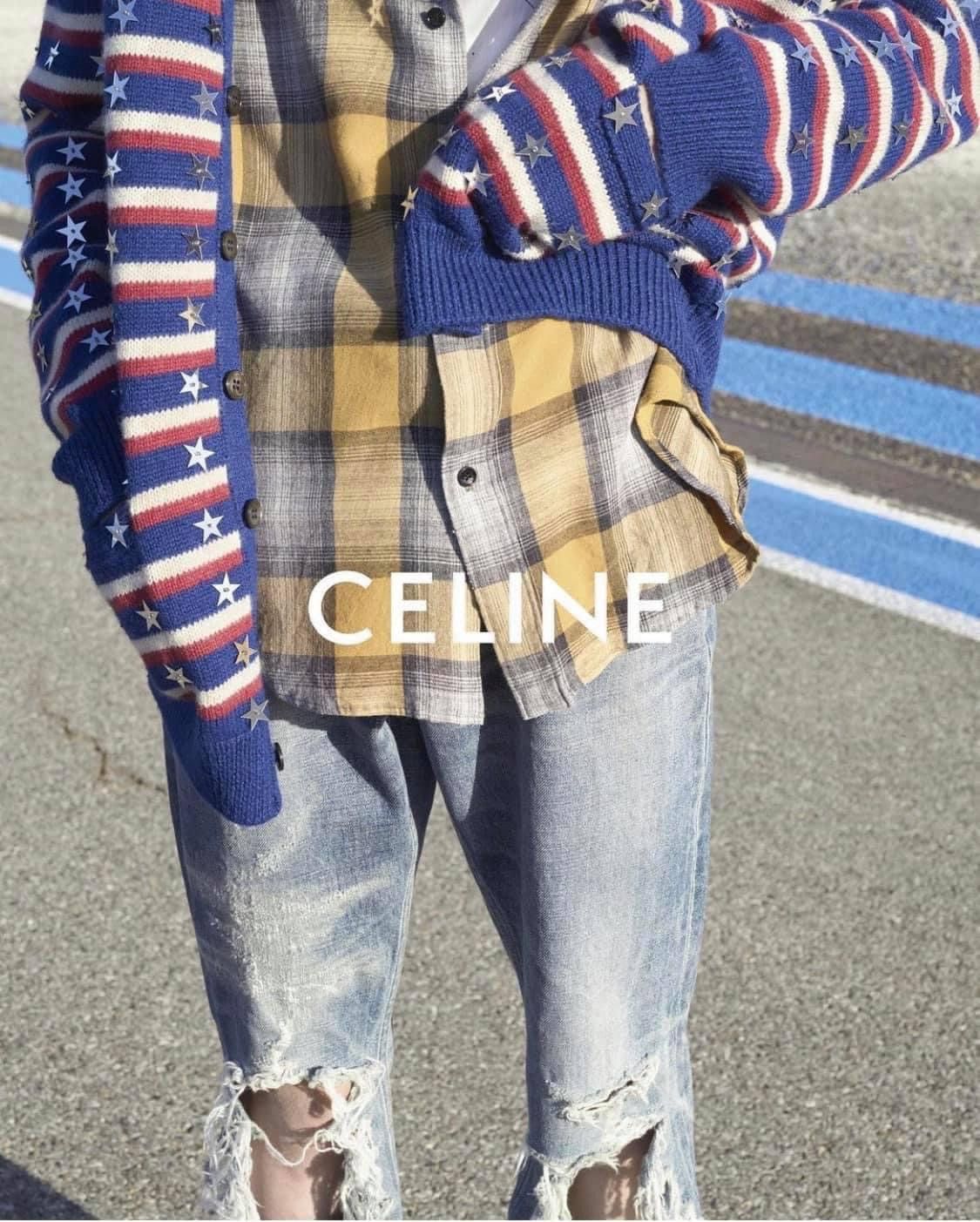 Celine × Hedi Slimane SS21 Star Embroidered Loose Cardigan sz S Size US S / EU 44-46 / 1 - 14 Thumbnail