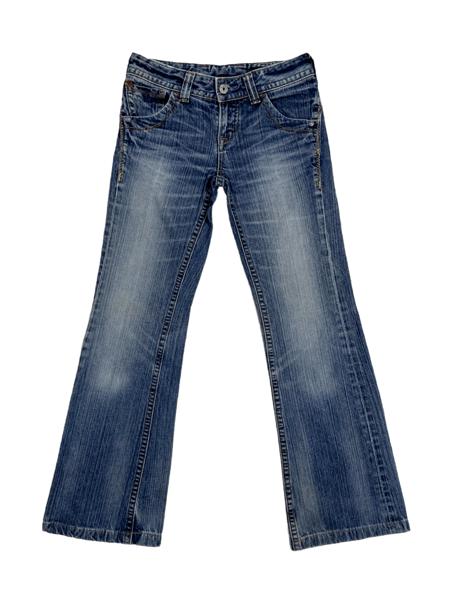 Japanese Brand Vintage Japanese Brand Blue Wash Flare Style Jeans Size US 28 / EU 44 - 1 Thumbnail